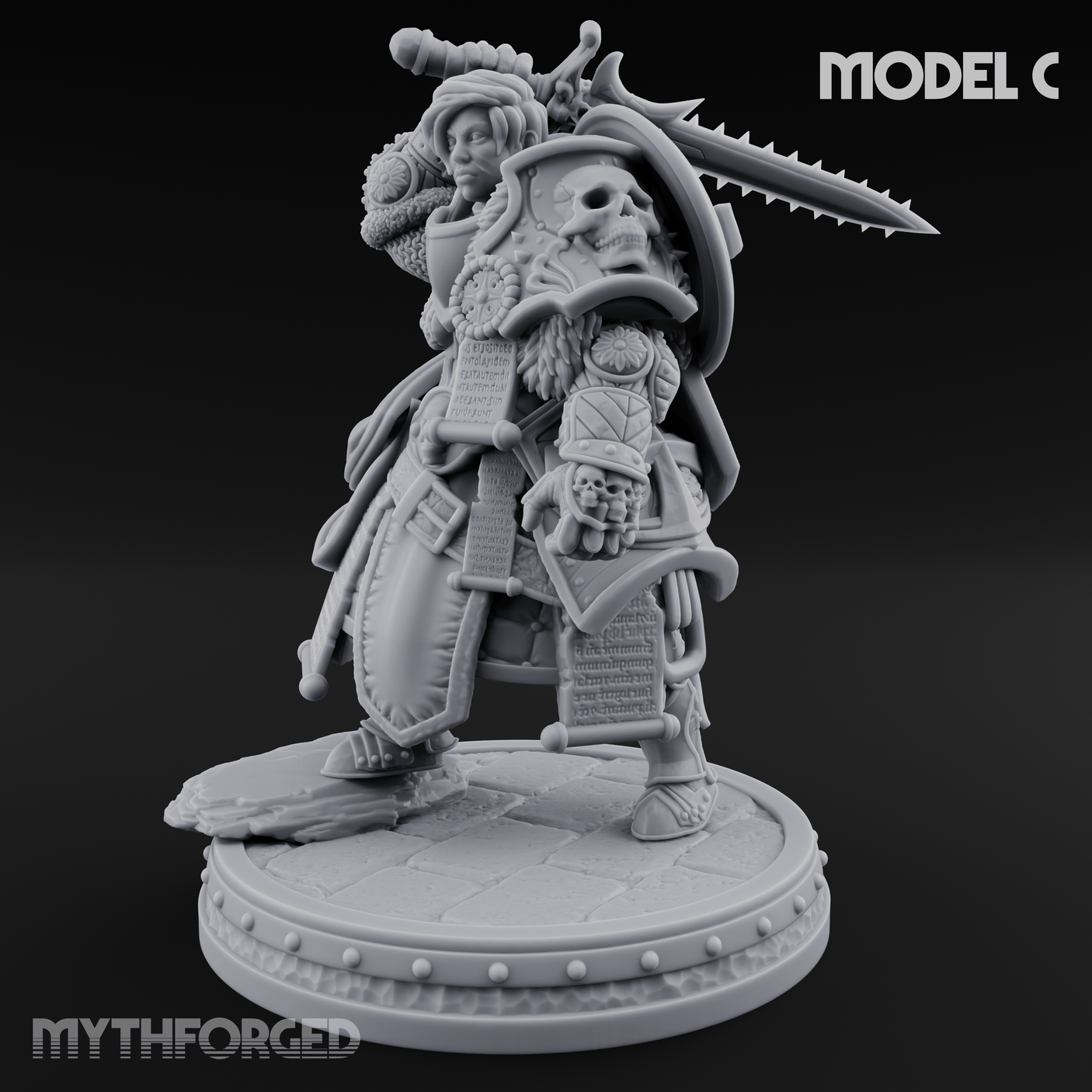 The Unseeing Holy Paladin Order C Miniature for Dungeons and Dragons, Pathfinder or other TTRPGs
