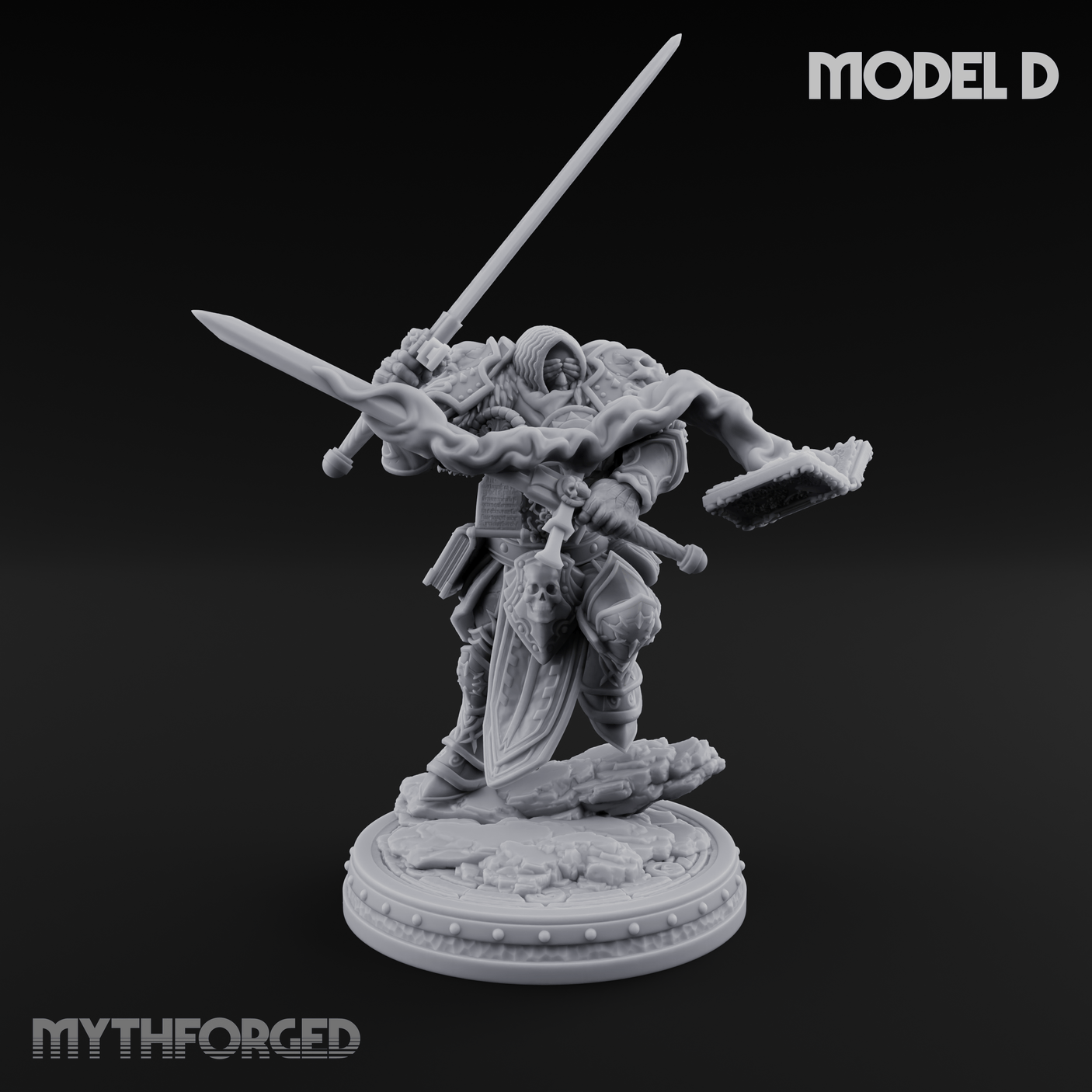 The Unseeing Holy Paladin Order D Miniature for Dungeons and Dragons, Pathfinder or other TTRPGs
