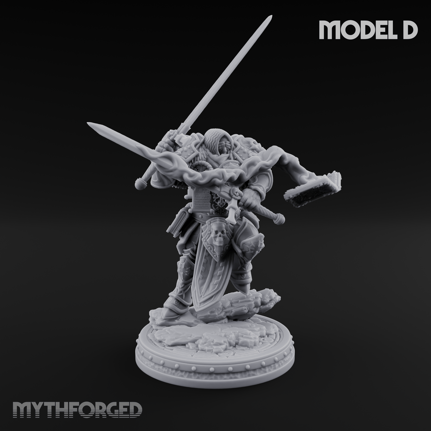 The Unseeing Holy Paladin Order Miniature for Dungeons and Dragons, Pathfinder or other TTRPGs