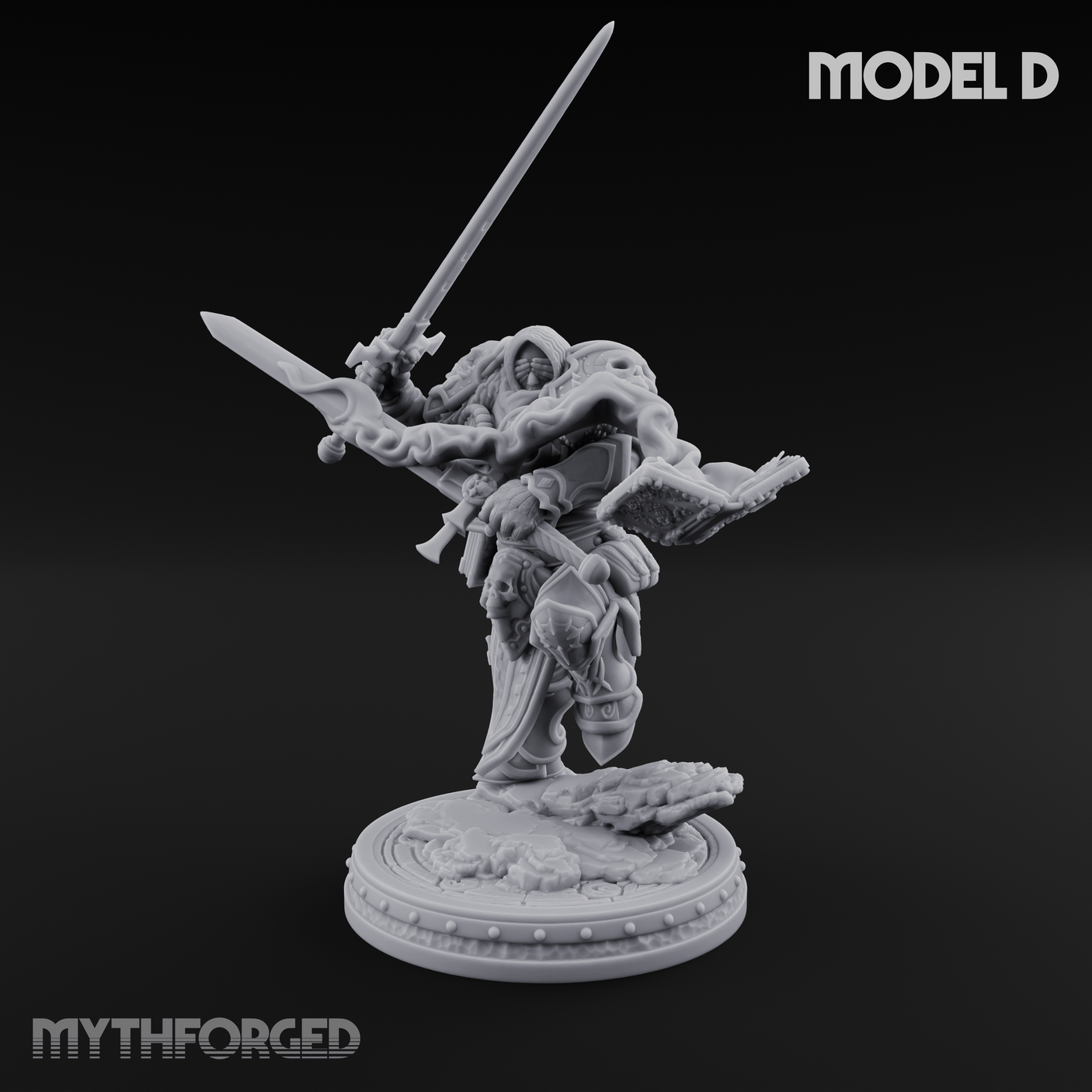 The Unseeing Holy Paladin Order D Miniature for Dungeons and Dragons, Pathfinder or other TTRPGs