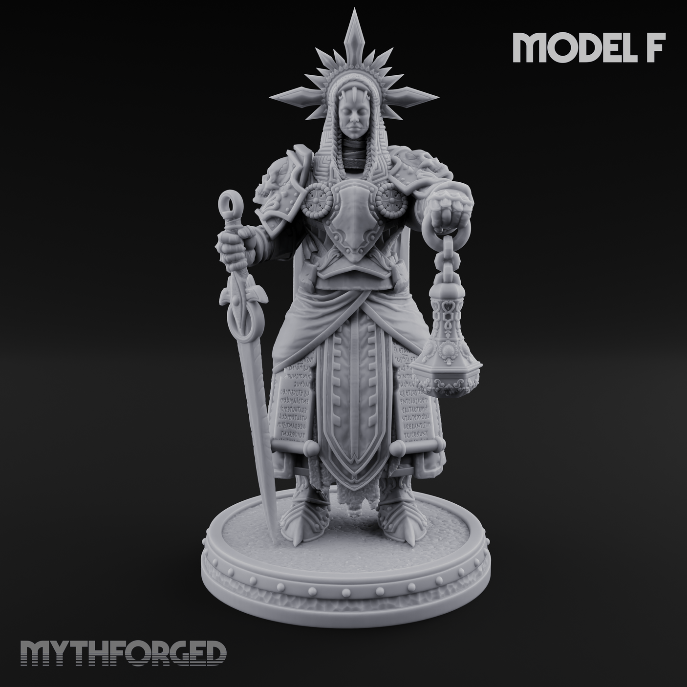 The Unseeing Holy Paladin Order F Miniature for Dungeons and Dragons, Pathfinder or other TTRPGs