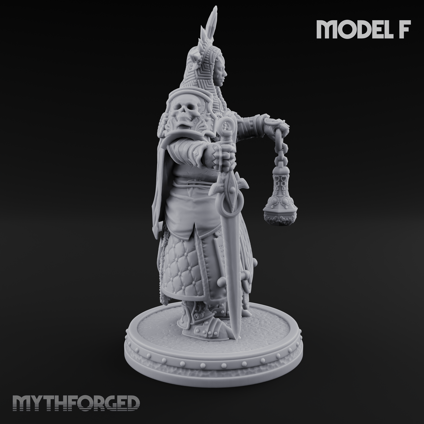 The Unseeing Holy Paladin Order F Miniature for Dungeons and Dragons, Pathfinder or other TTRPGs