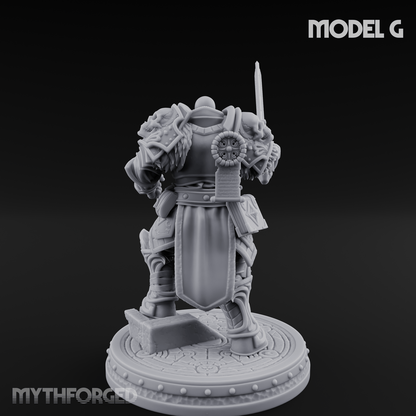 The Unseeing Holy Paladin Order G Miniature for Dungeons and Dragons, Pathfinder or other TTRPGs