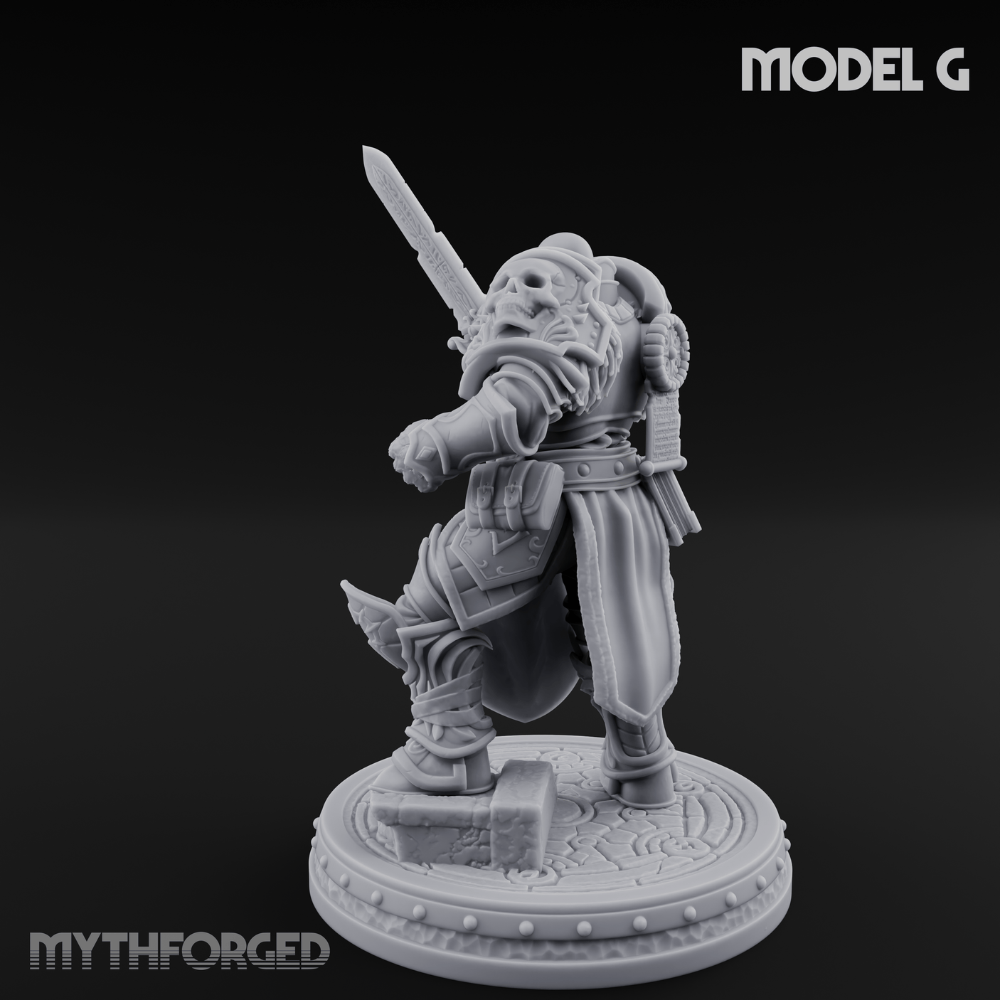 The Unseeing Holy Paladin Order G Miniature for Dungeons and Dragons, Pathfinder or other TTRPGs