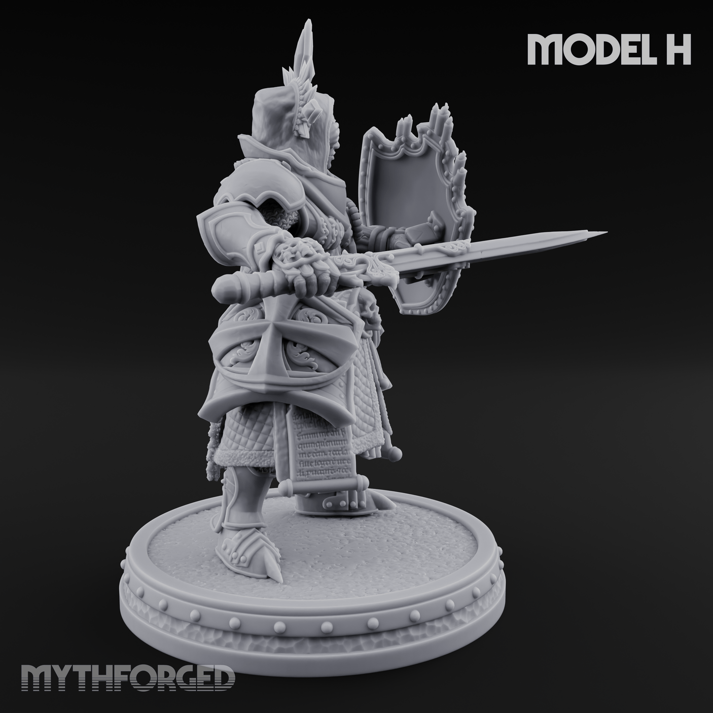 The Unseeing Holy Paladin Order H Miniature for Dungeons and Dragons, Pathfinder or other TTRPGs