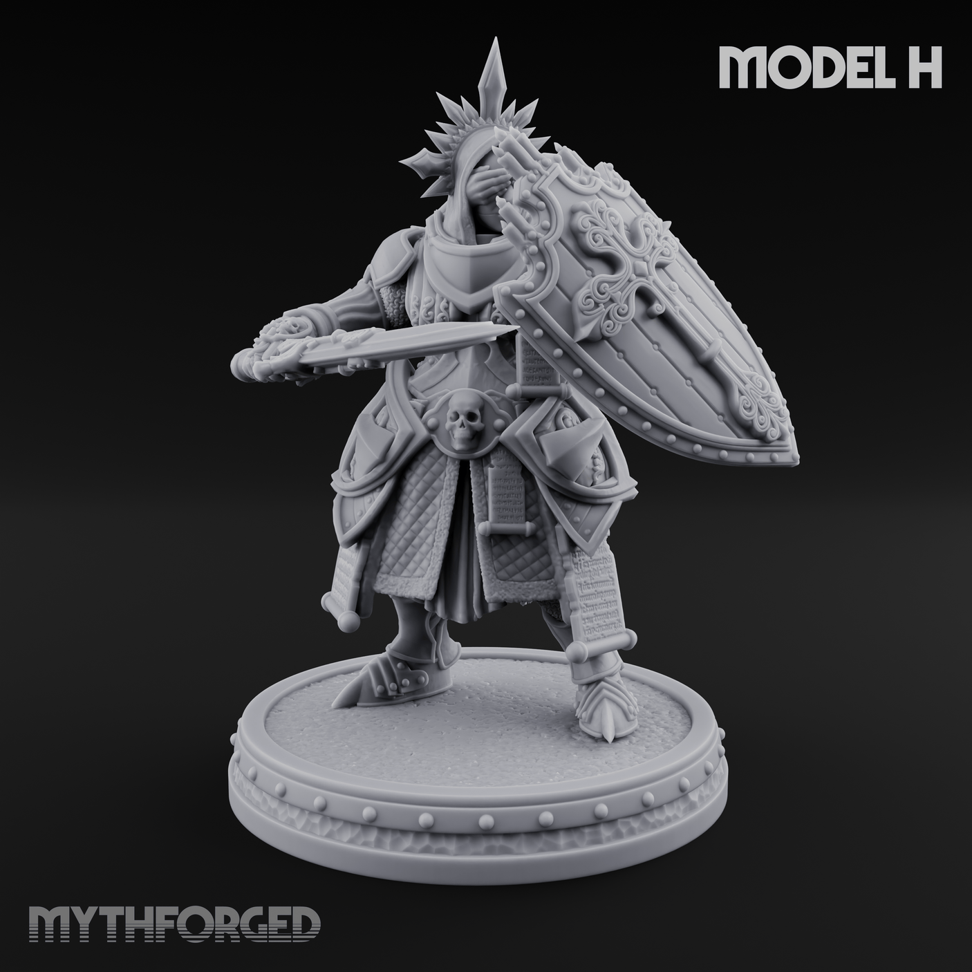 The Unseeing Holy Paladin Order H Miniature for Dungeons and Dragons, Pathfinder or other TTRPGs
