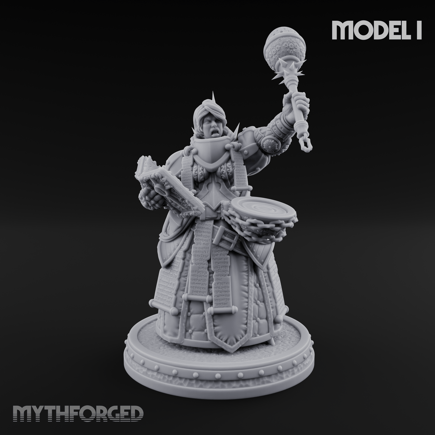 The Unseeing Holy Paladin Order Miniature for Dungeons and Dragons, Pathfinder or other TTRPGs