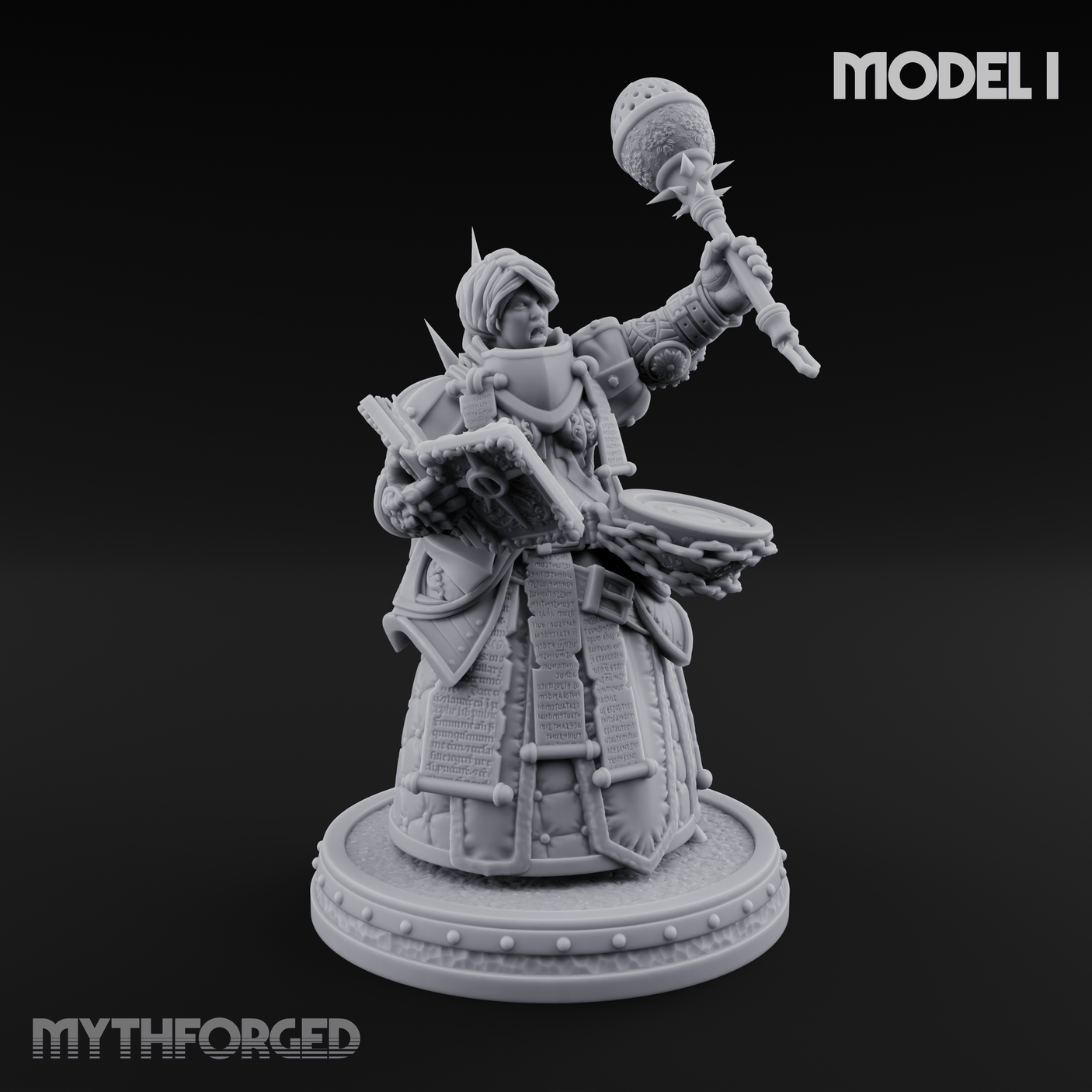 The Unseeing Holy Paladin Order Miniature for Dungeons and Dragons, Pathfinder or other TTRPGs