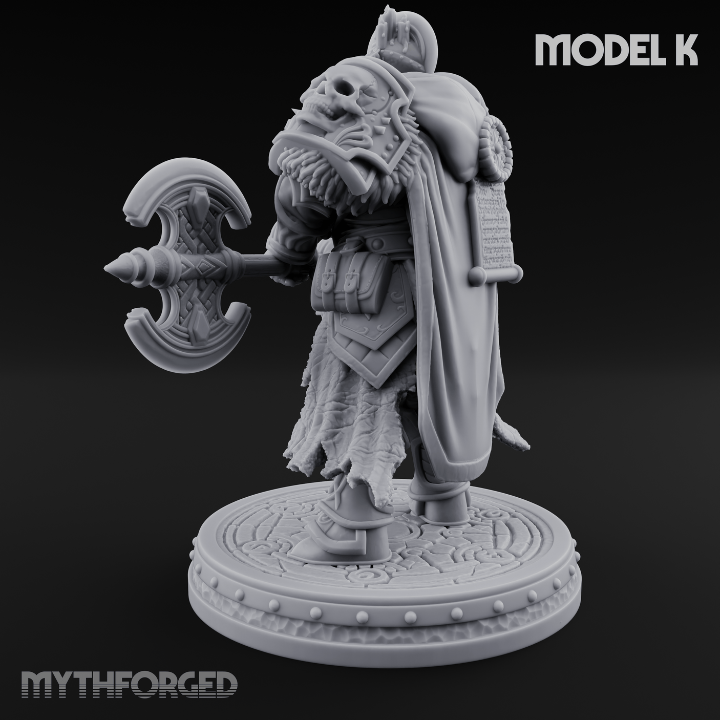 The Unseeing Holy Paladin Order K Miniature for Dungeons and Dragons, Pathfinder or other TTRPGs