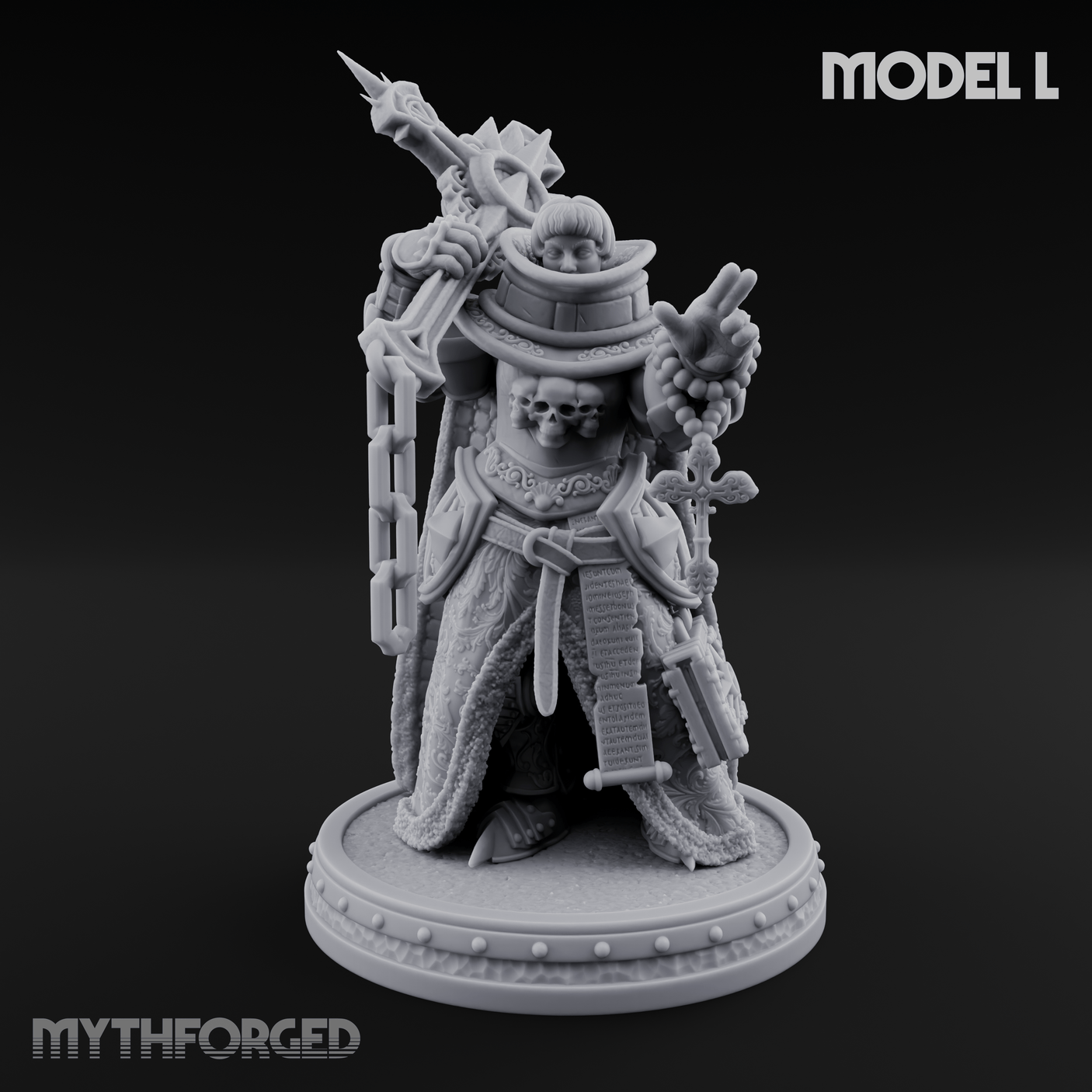 The Unseeing Holy Paladin Order Miniature for Dungeons and Dragons, Pathfinder or other TTRPGs