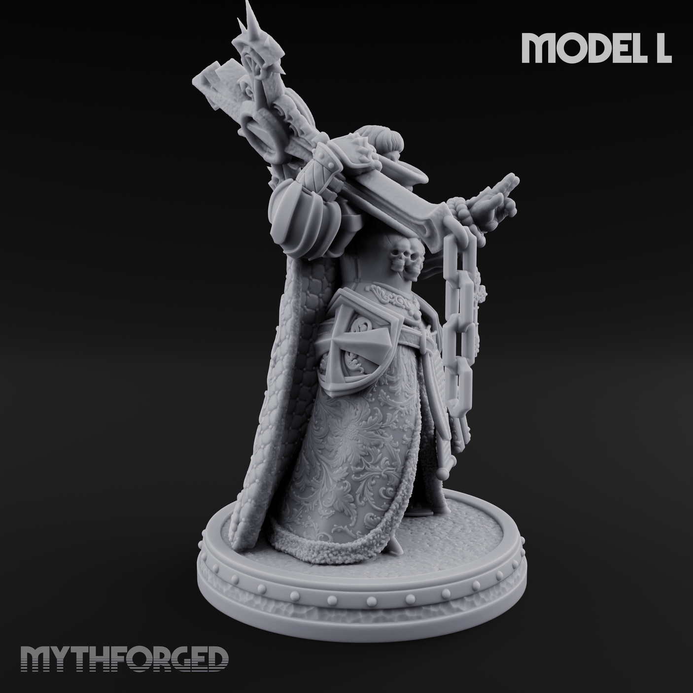 The Unseeing Holy Paladin Order L Miniature for Dungeons and Dragons, Pathfinder or other TTRPGs