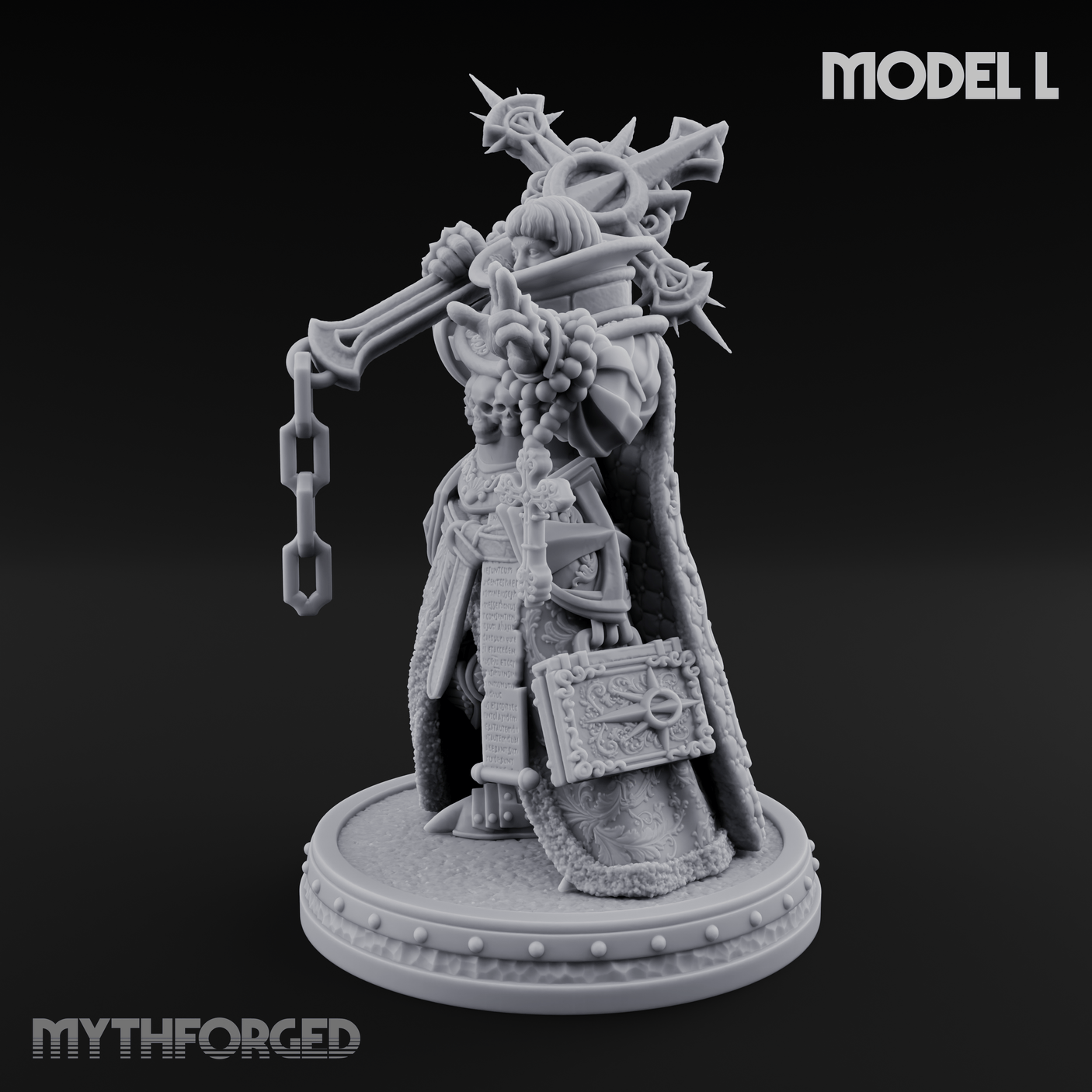The Unseeing Holy Paladin Order L Miniature for Dungeons and Dragons, Pathfinder or other TTRPGs