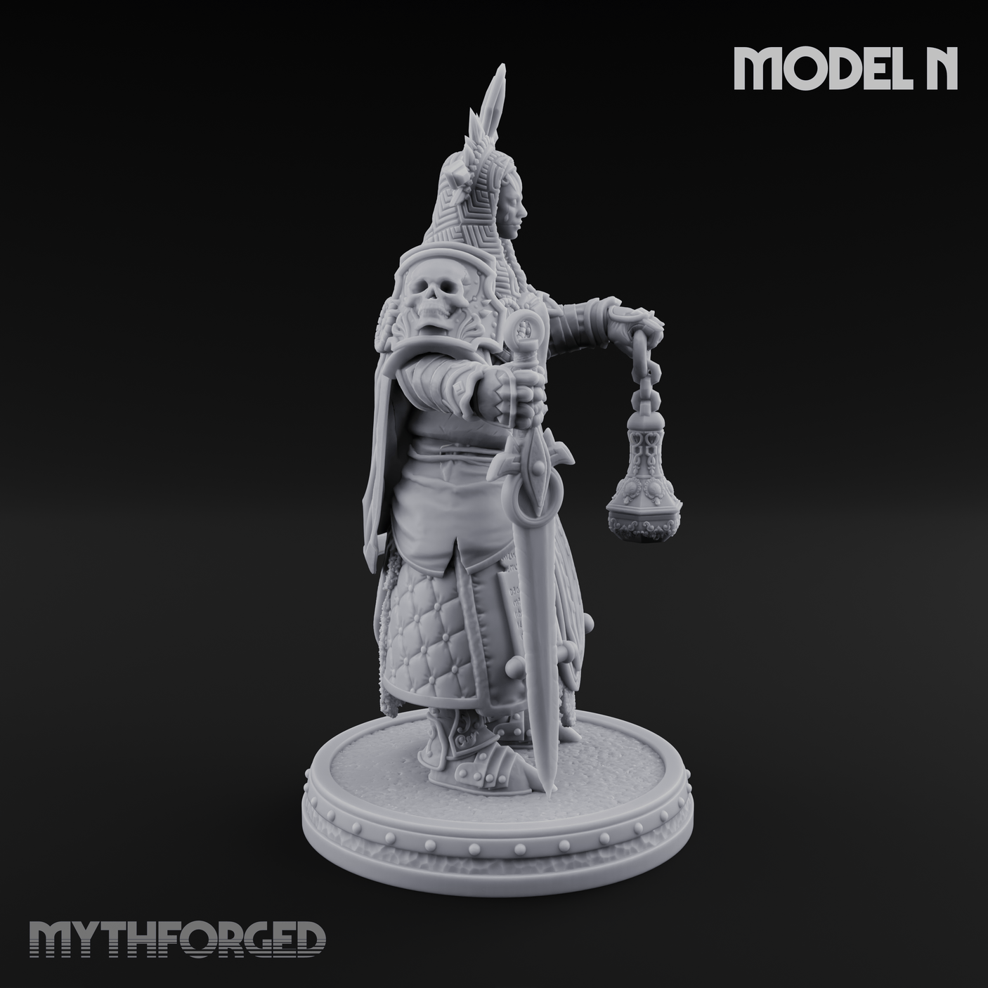 The Unseeing Holy Paladin Order N Miniature for Dungeons and Dragons, Pathfinder or other TTRPGs