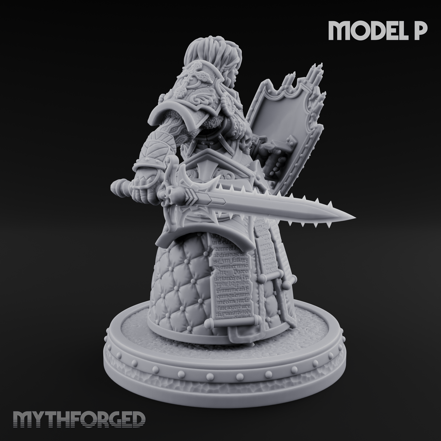 The Unseeing Holy Paladin Order P Miniature for Dungeons and Dragons, Pathfinder or other TTRPGs