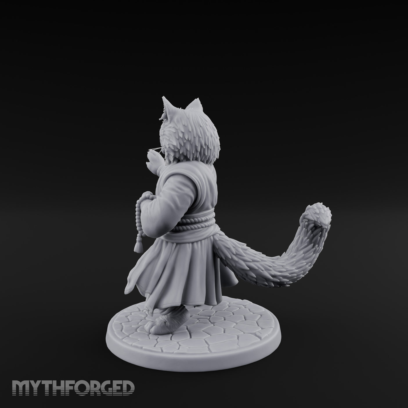 Paw Striking Tabaxi Monk Miniature for Dungeons and Dragons, Pathfinder or other TTRPGs