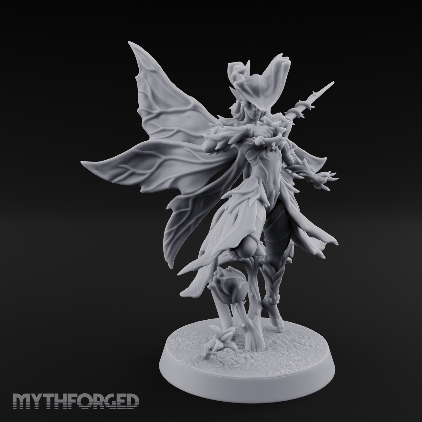 Blooming In Flight Pixie Sprite Miniature for Dungeons and Dragons, Pathfinder or other TTRPGs