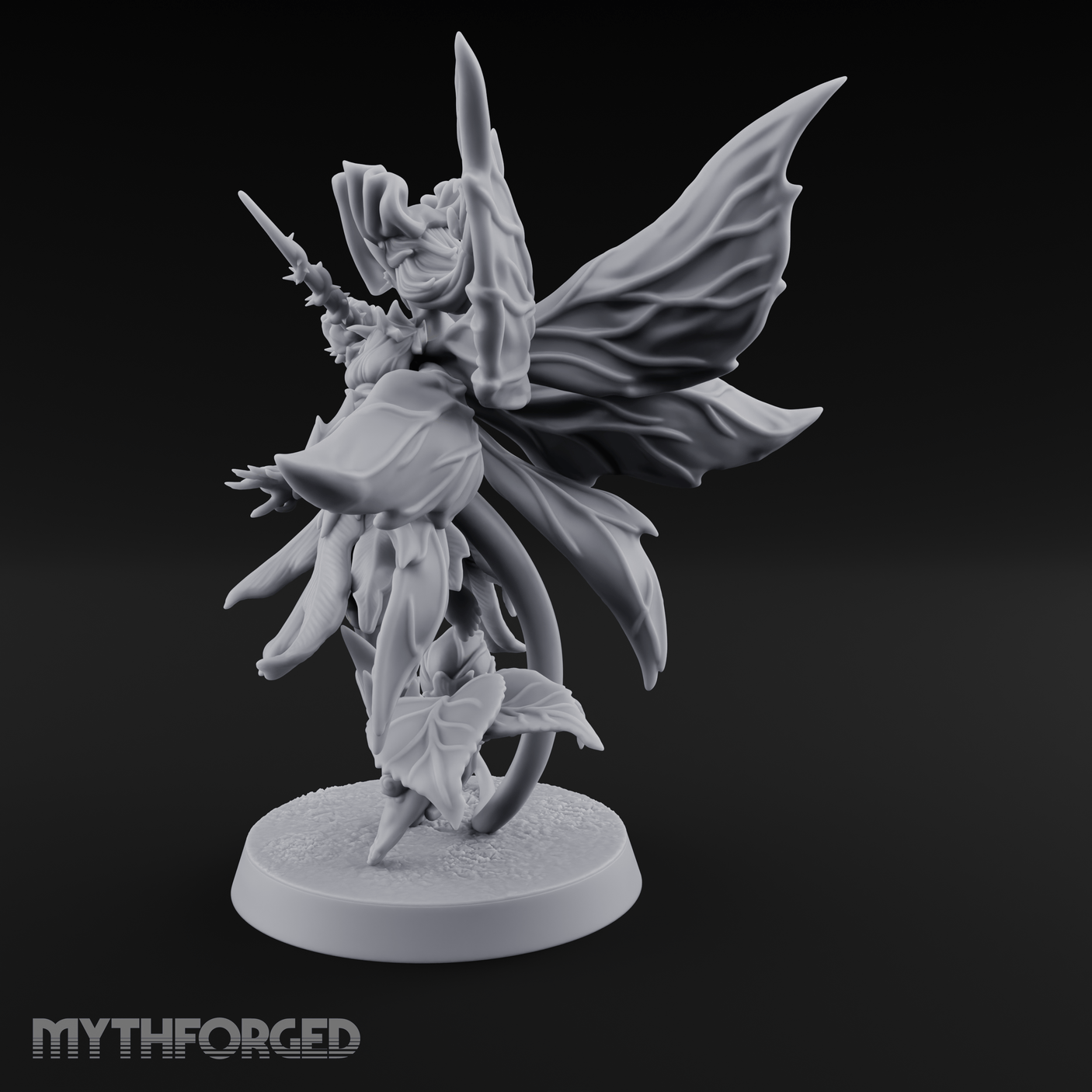 Blooming In Flight Pixie Sprite Miniature for Dungeons and Dragons, Pathfinder or other TTRPGs