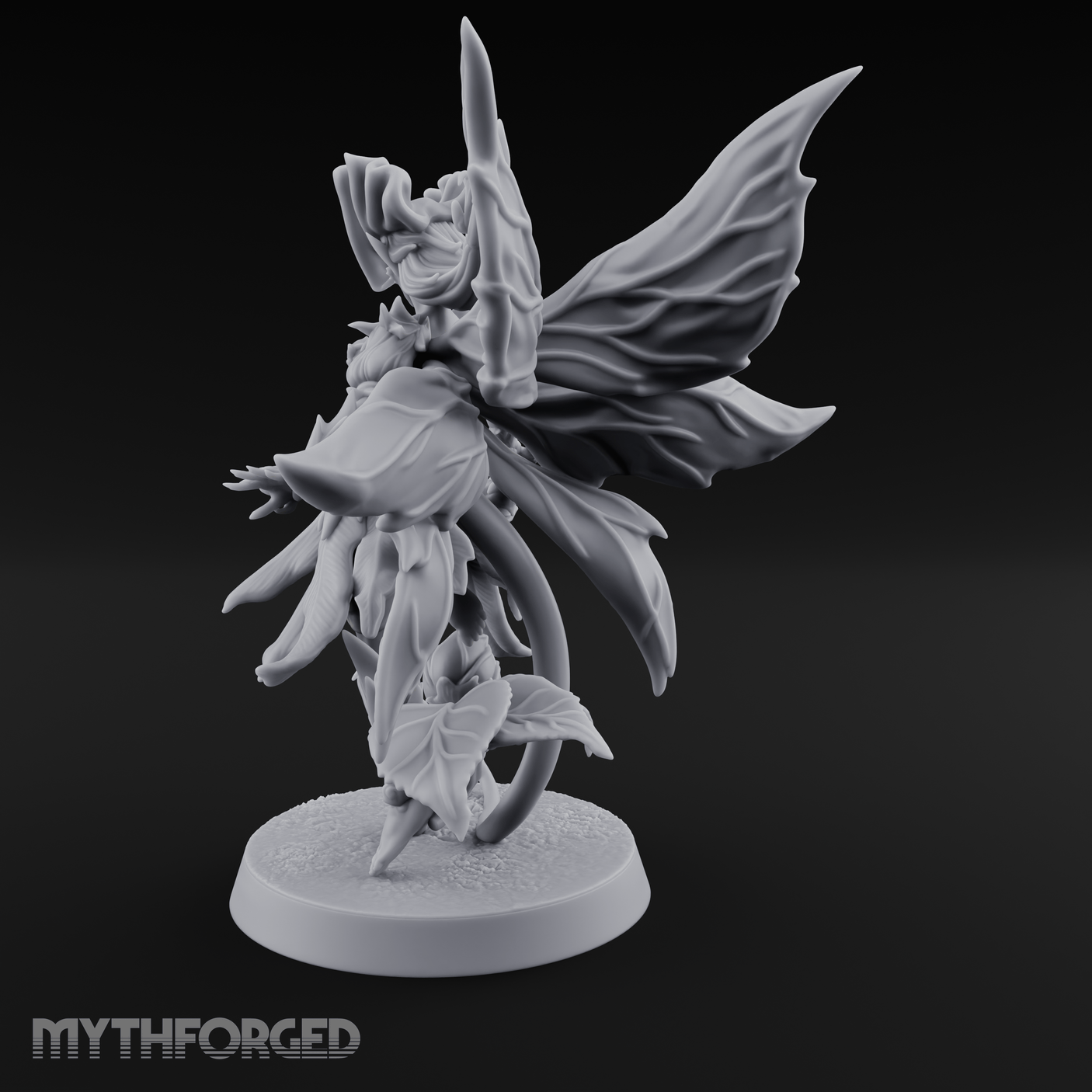 Blooming In Flight Pixie Sprite Miniature for Dungeons and Dragons, Pathfinder or other TTRPGs