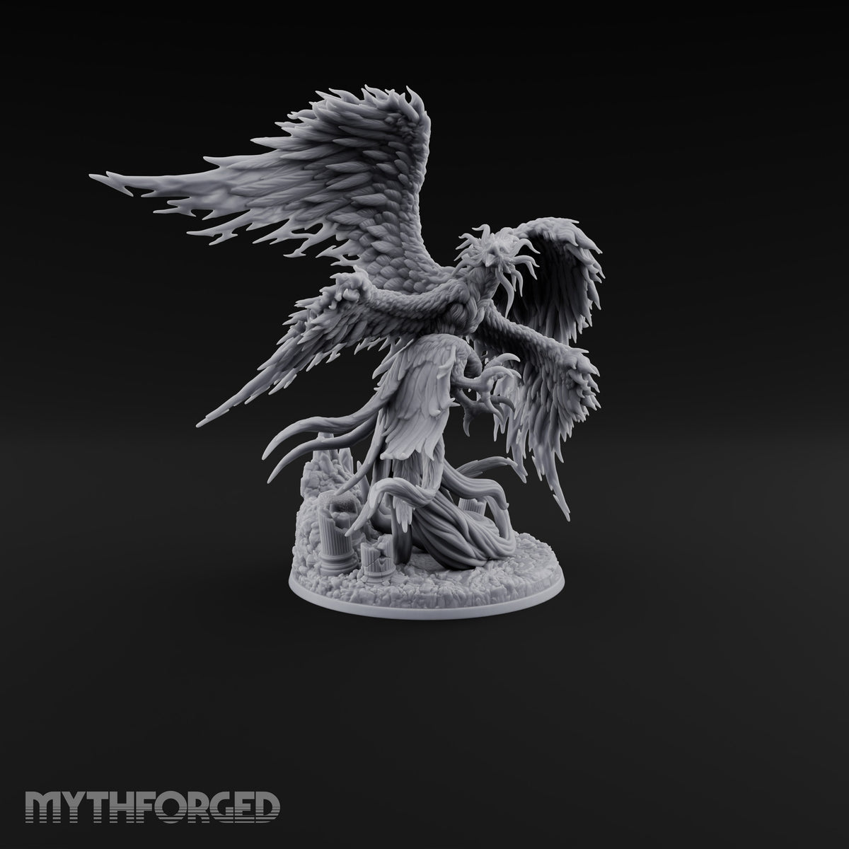 Ash Is Just a Phase Phoenix Flame-Feathered Firebird with Trailing Plumes