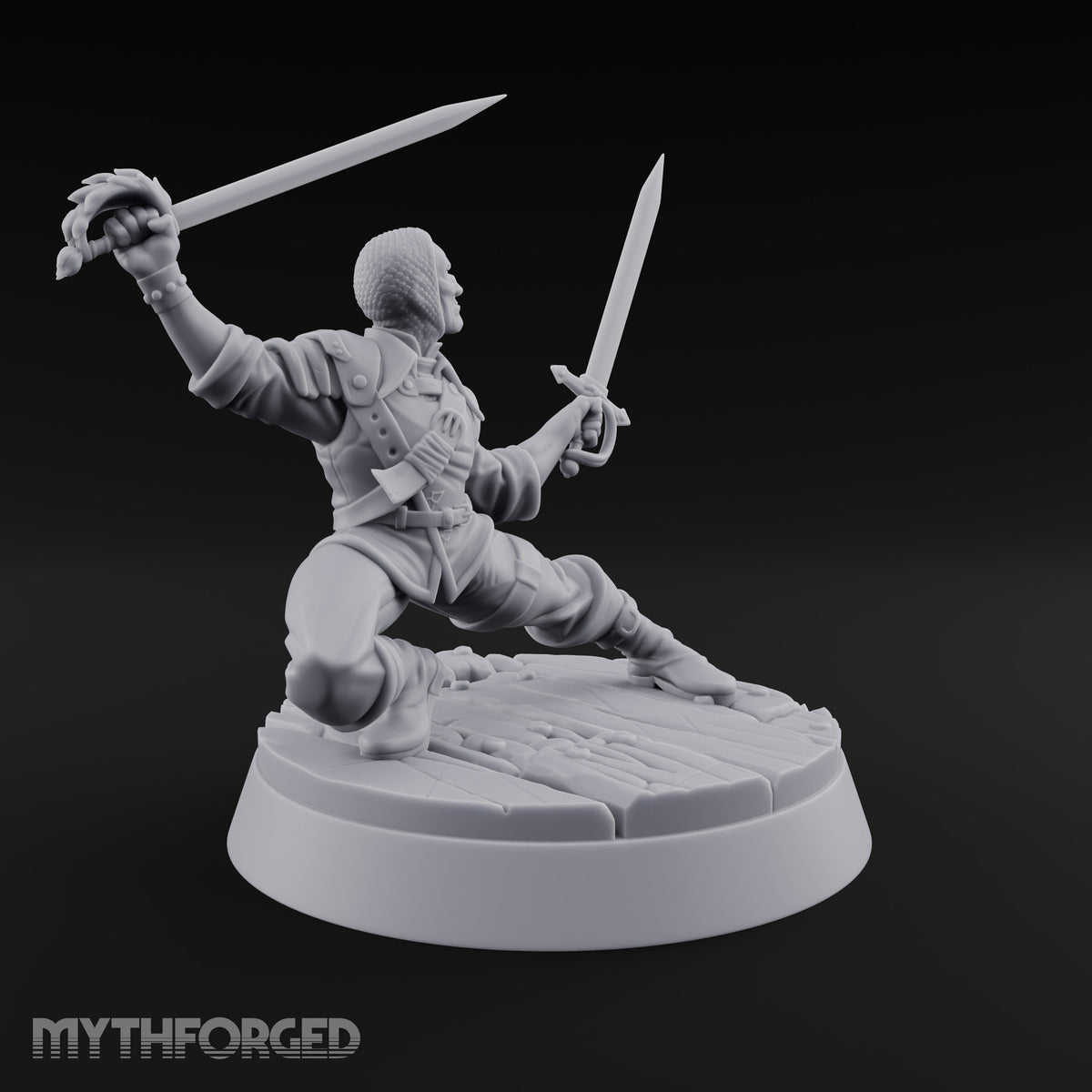 Second Sword Comes Down Laughing Human Pirate Duelist