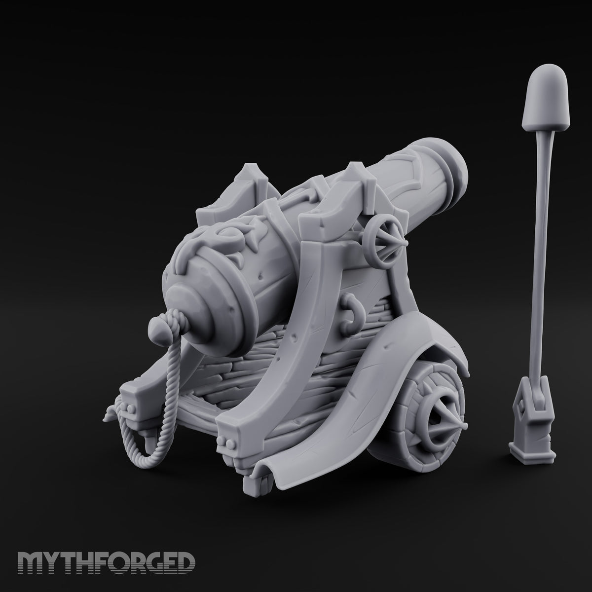 Powder Monkey's Day Off Wooden Pirate Cannon
