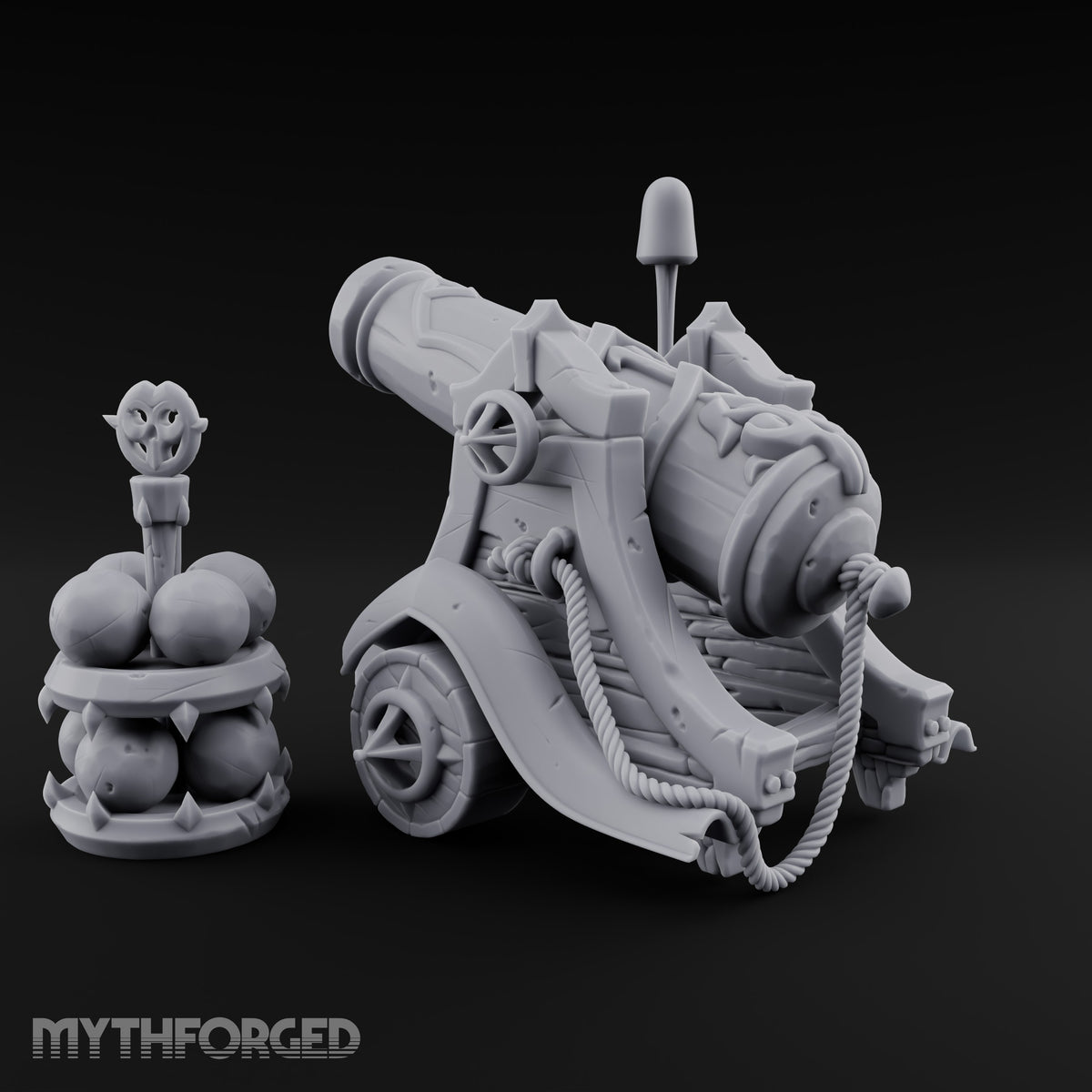 Powder Monkey's Day Off Wooden Pirate Cannon