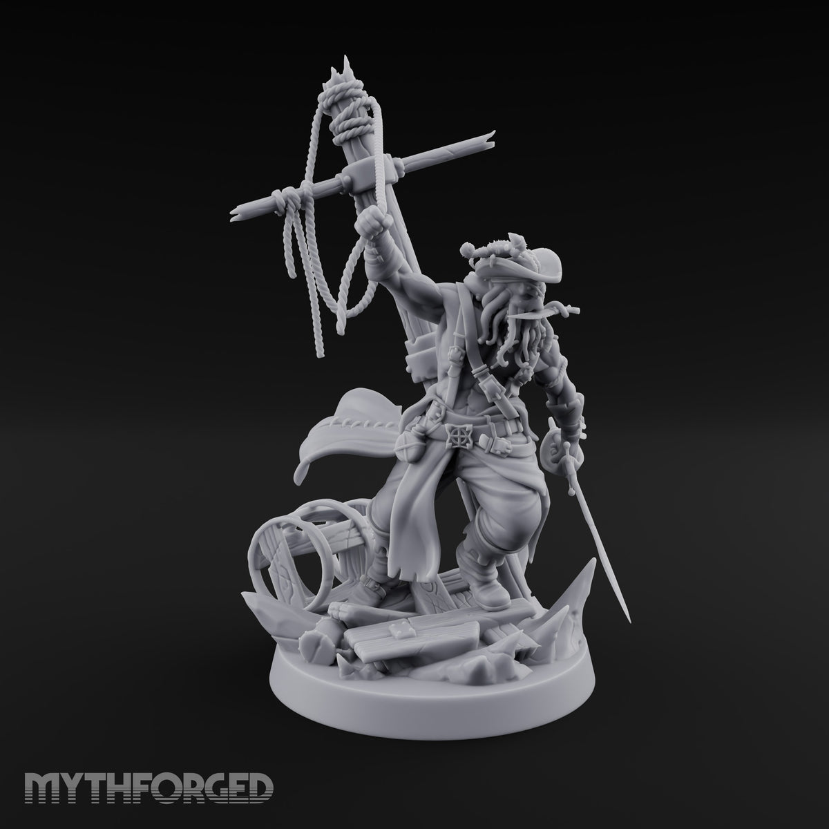 Tentacle Beard, Splintered Mast Human Pirate Captain