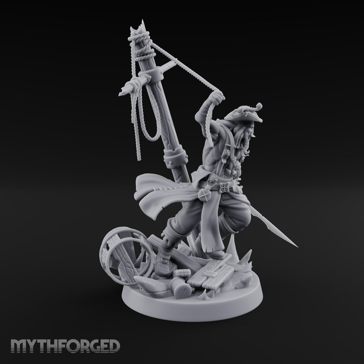 Tentacle Beard, Splintered Mast Human Pirate Captain