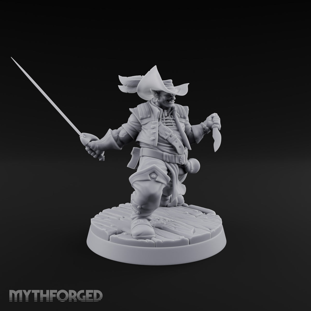 Hasn't Lost a Duel, Only the Count Half-Orc Pirate Duelist