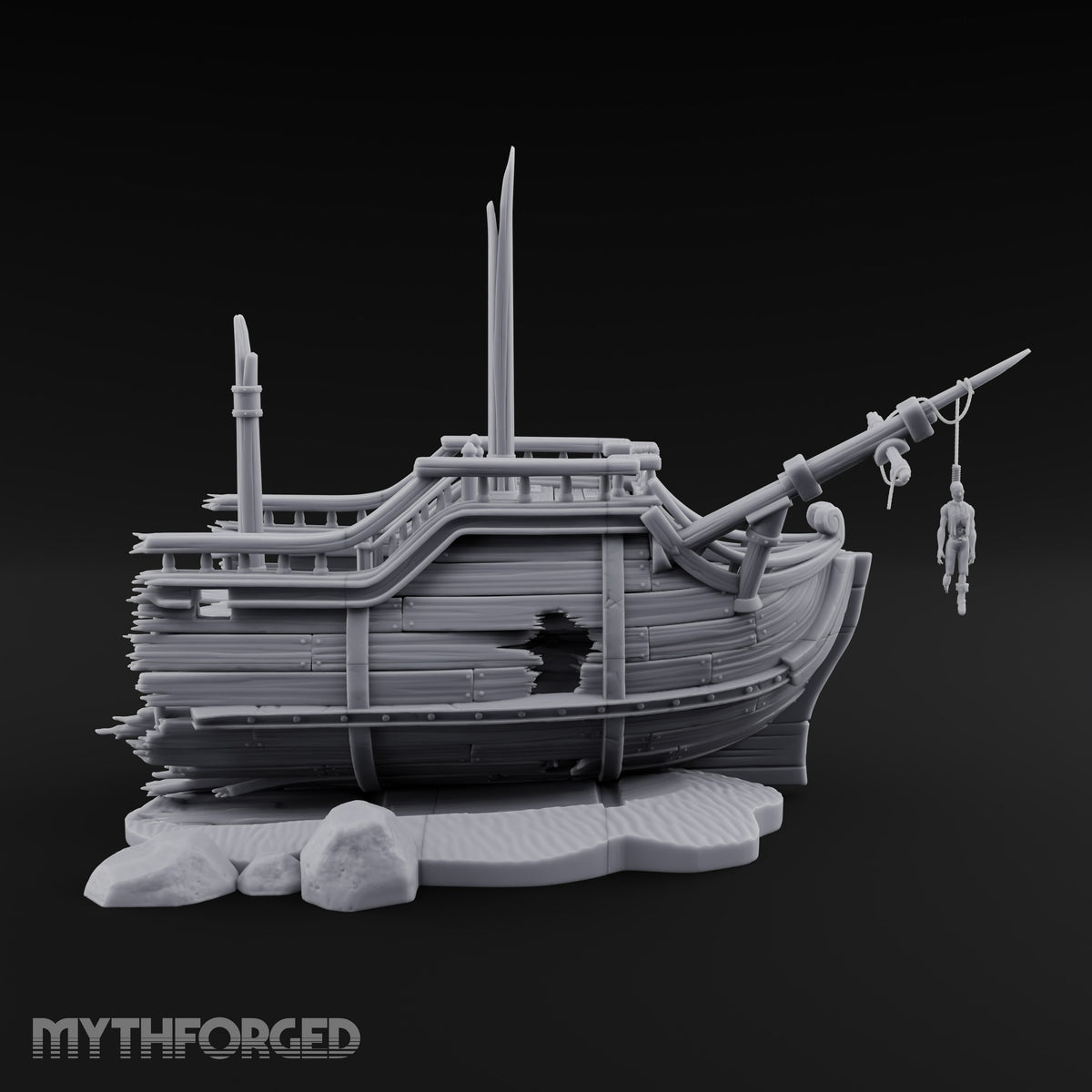 Beached Past Any Rescue Wrecked Pirate Ship Terrain