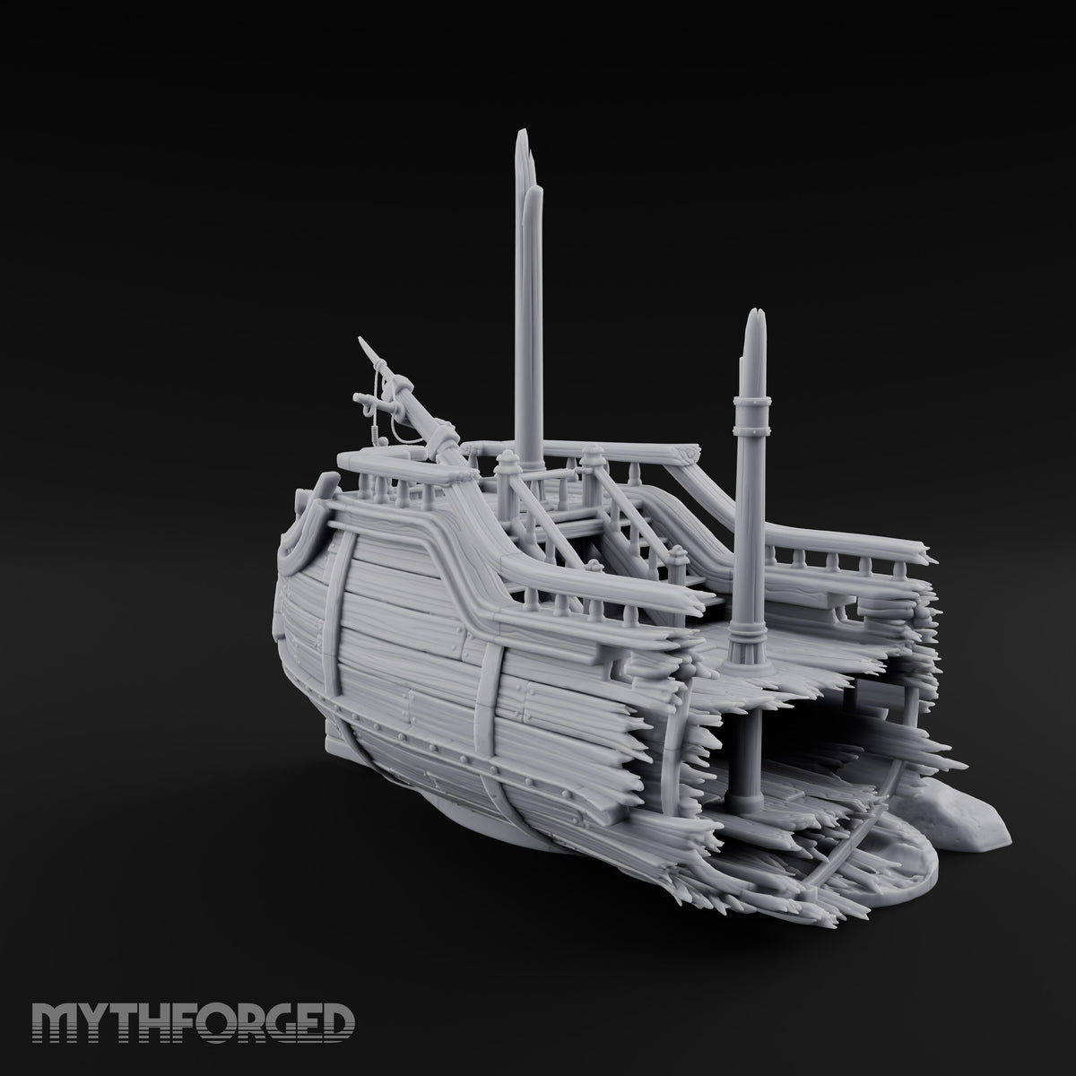 Beached Past Any Rescue Wrecked Pirate Ship Terrain
