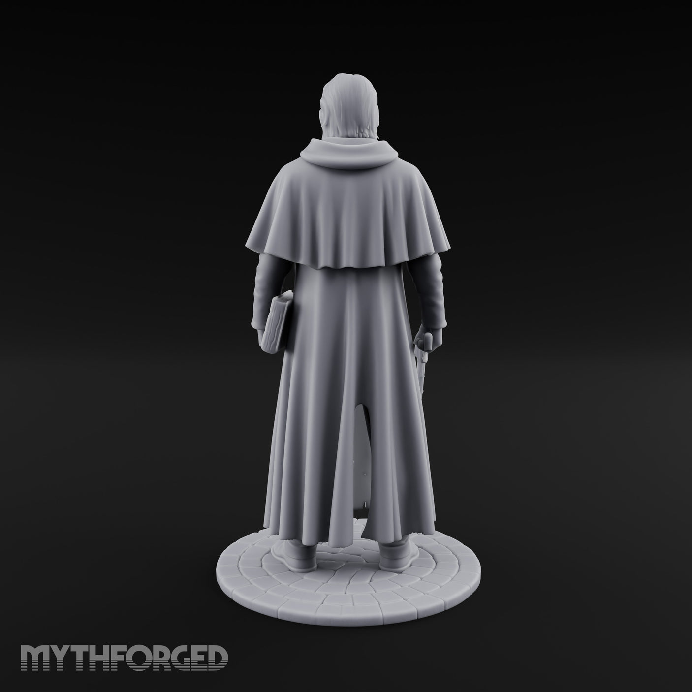 Pistol Clutching Human Wanderer Miniature for Dungeons and Dragons, Pathfinder or other TTRPGs