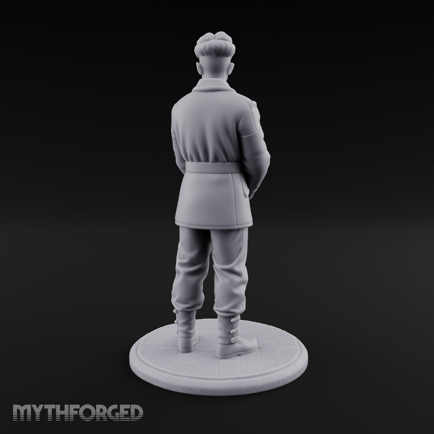 Pistol Gripping Human Fanatic Miniature for Dungeons and Dragons, Pathfinder or other TTRPGs
