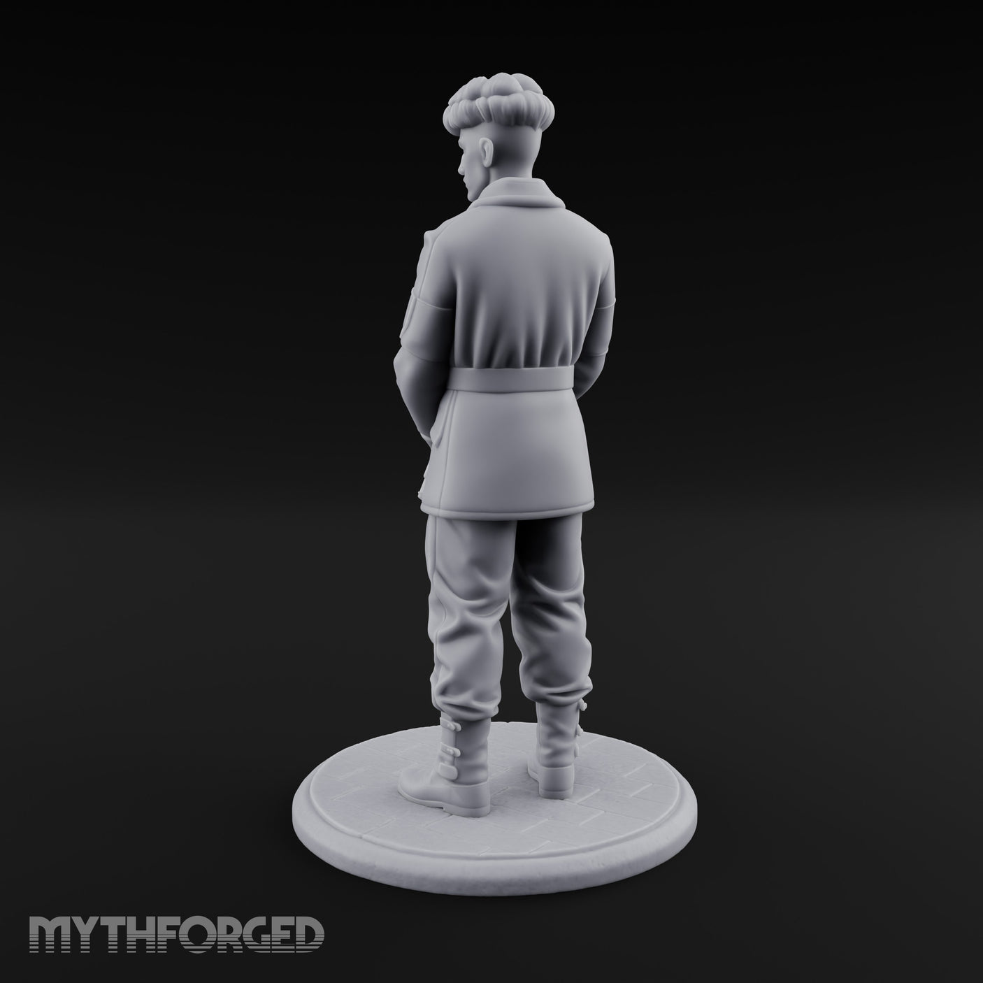 Pistol Gripping Human Fanatic Miniature for Dungeons and Dragons, Pathfinder or other TTRPGs
