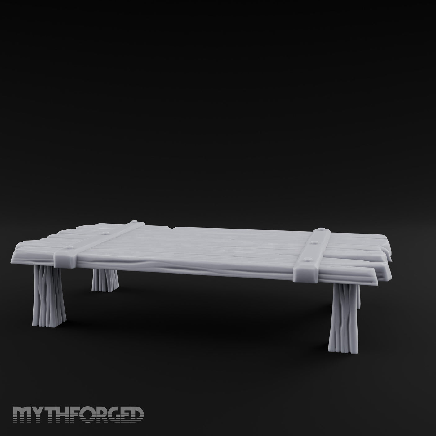Plank-Lashed Rope-Bound Rustic Rectangular Table gallery 1