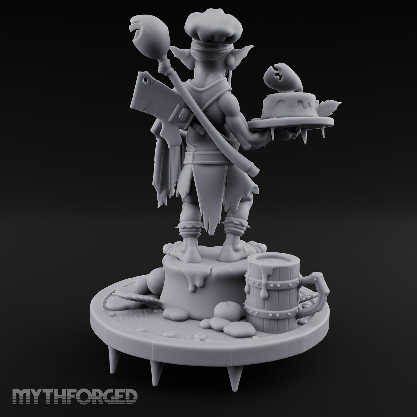 Platter Serving Cleaver Carrying Goblin Chef gallery 5