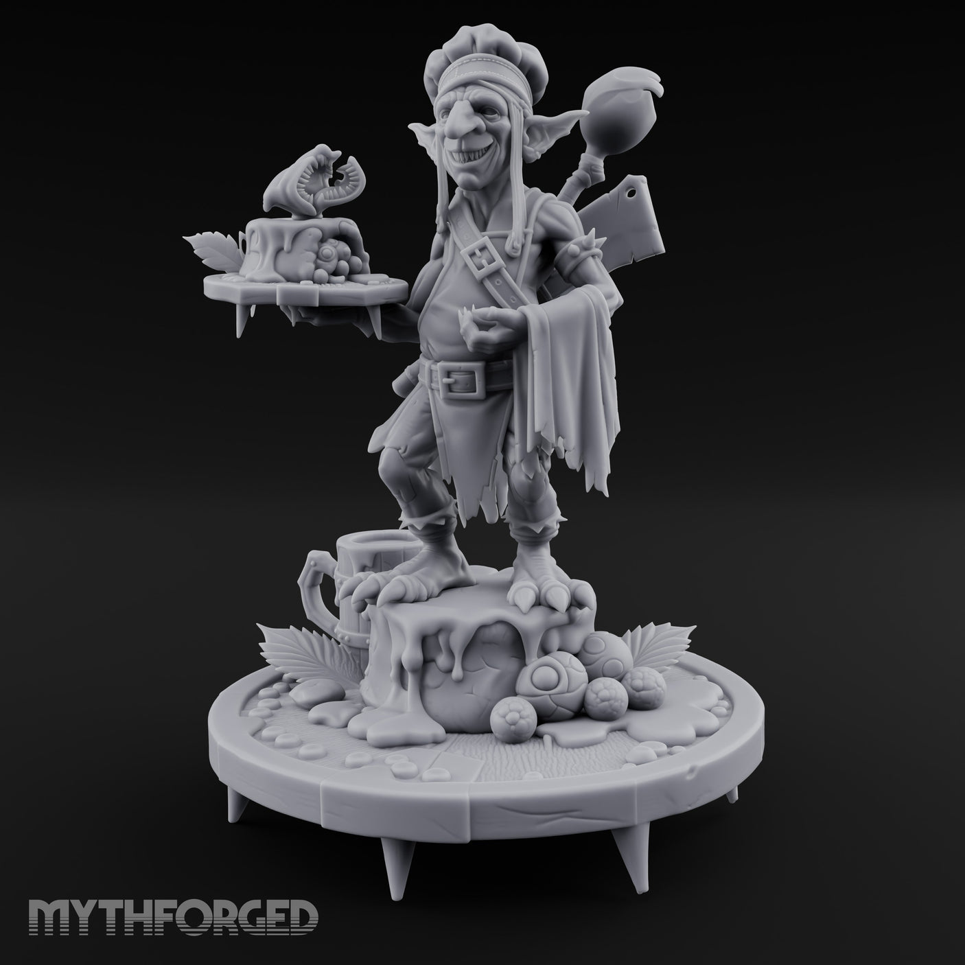 Platter Serving Cleaver Carrying Goblin Chef gallery 9