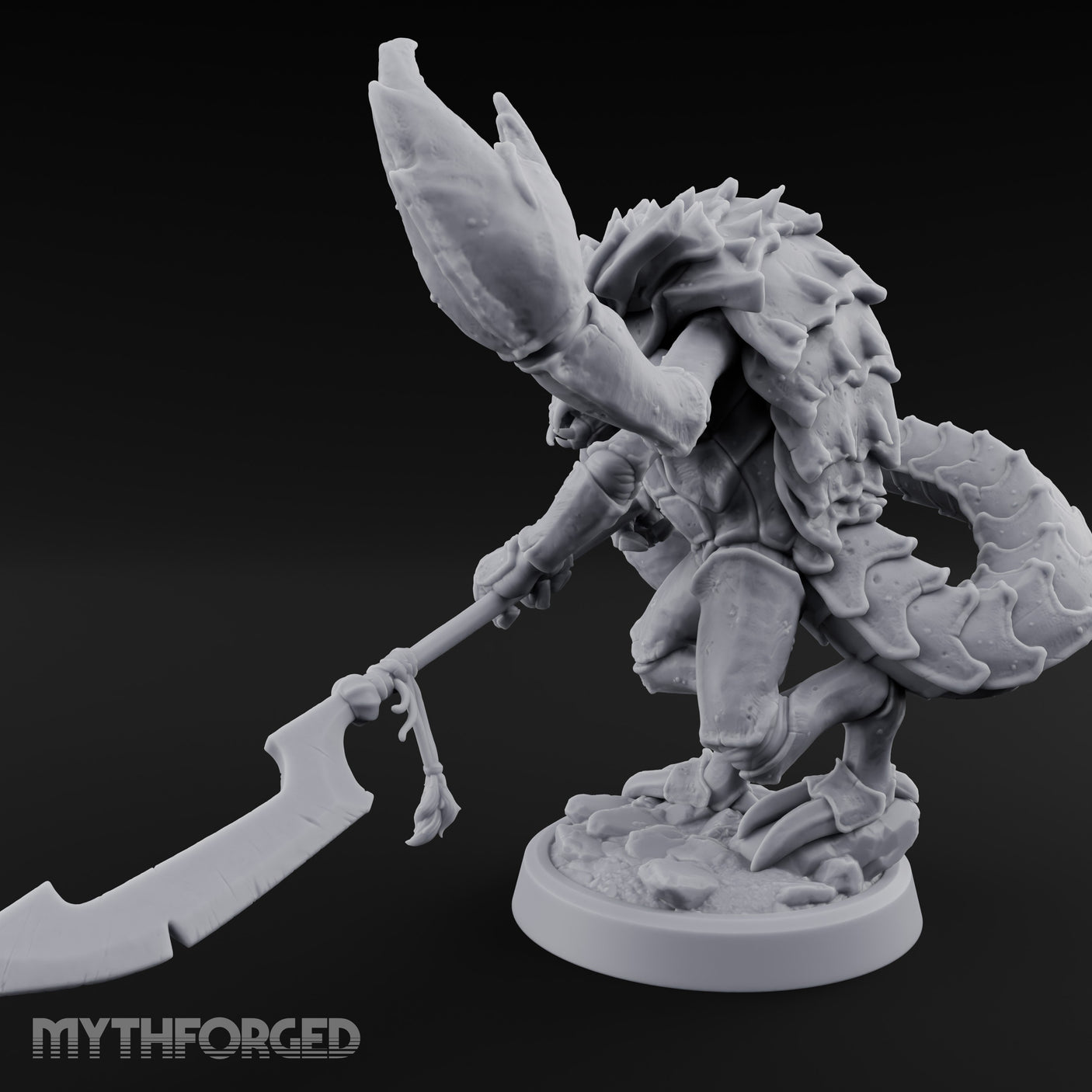 Polearm Clutching Claw Snapping Mezzoloth Miniature for Dungeons and Dragons, Pathfinder or other TTRPGs