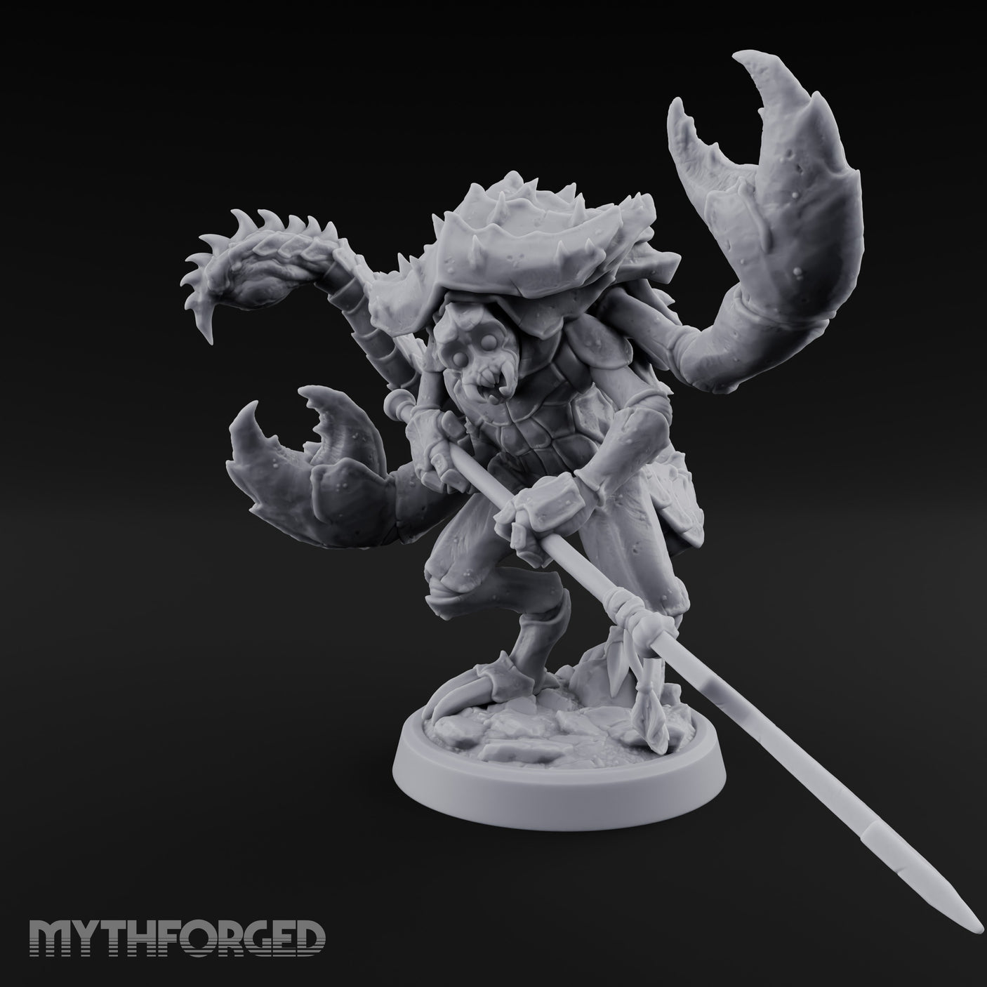 Polearm Clutching Claw Snapping Mezzoloth Miniature for Dungeons and Dragons, Pathfinder or other TTRPGs