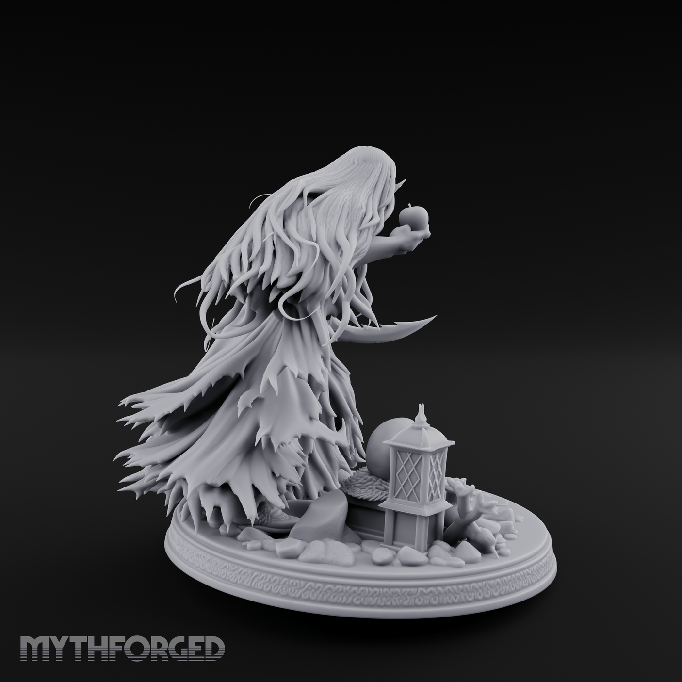 Hovering Over Spoils Hag Witch Miniature for Dungeons and Dragons, Pathfinder or other TTRPGs