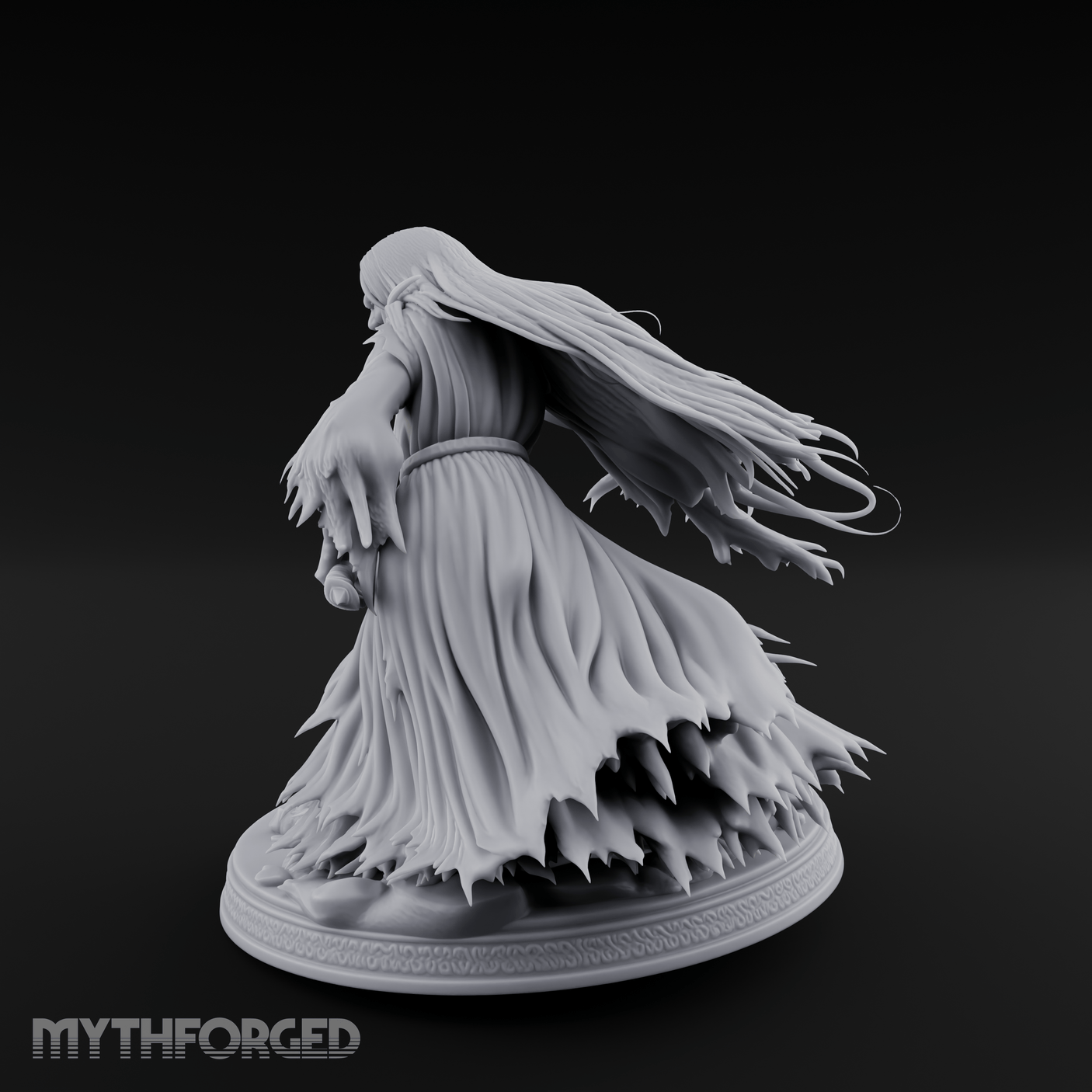Hovering Over Spoils Hag Witch Miniature for Dungeons and Dragons, Pathfinder or other TTRPGs