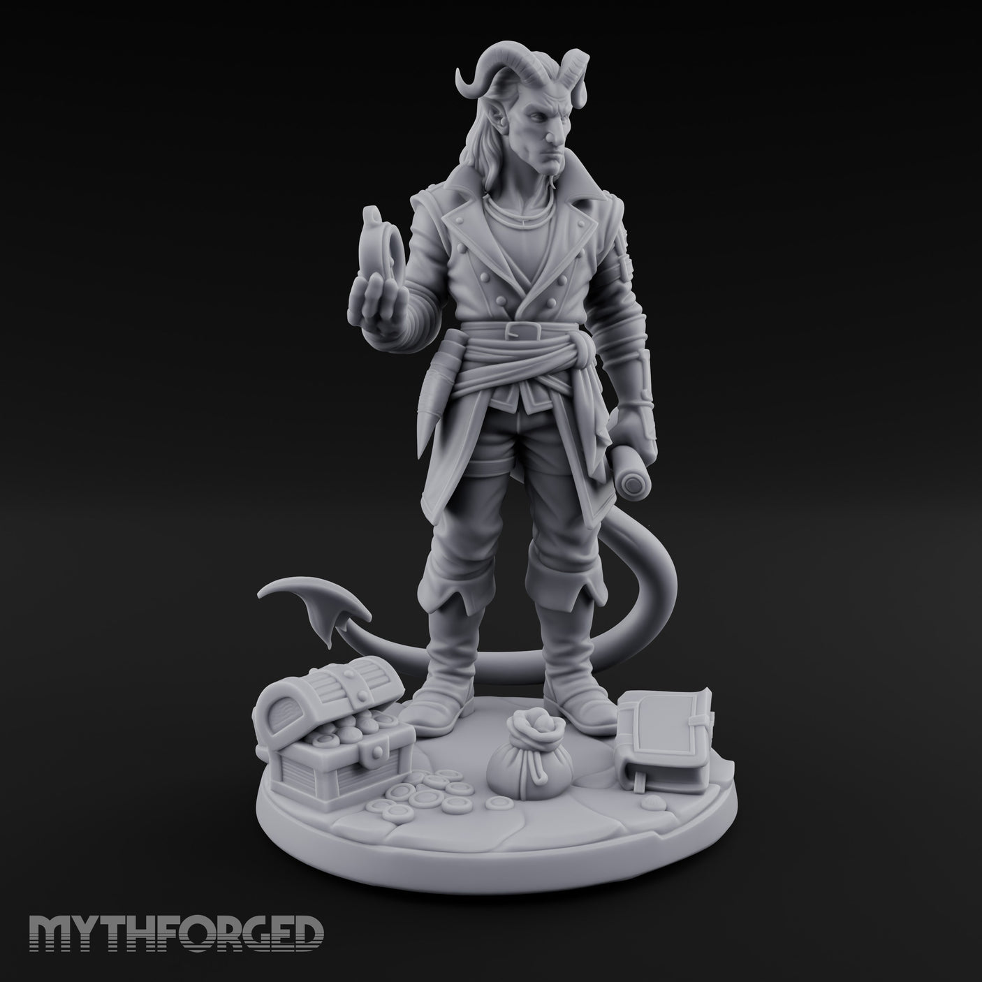 Potion Inspecting Tiefling Navigator