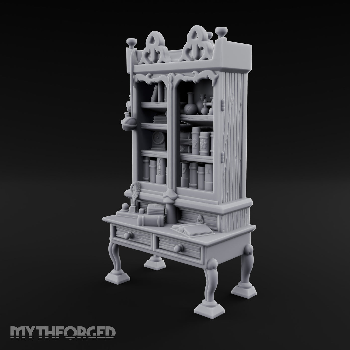 Potion-Stocked Quill-Topped Scholar's Display Cabinet gallery 8