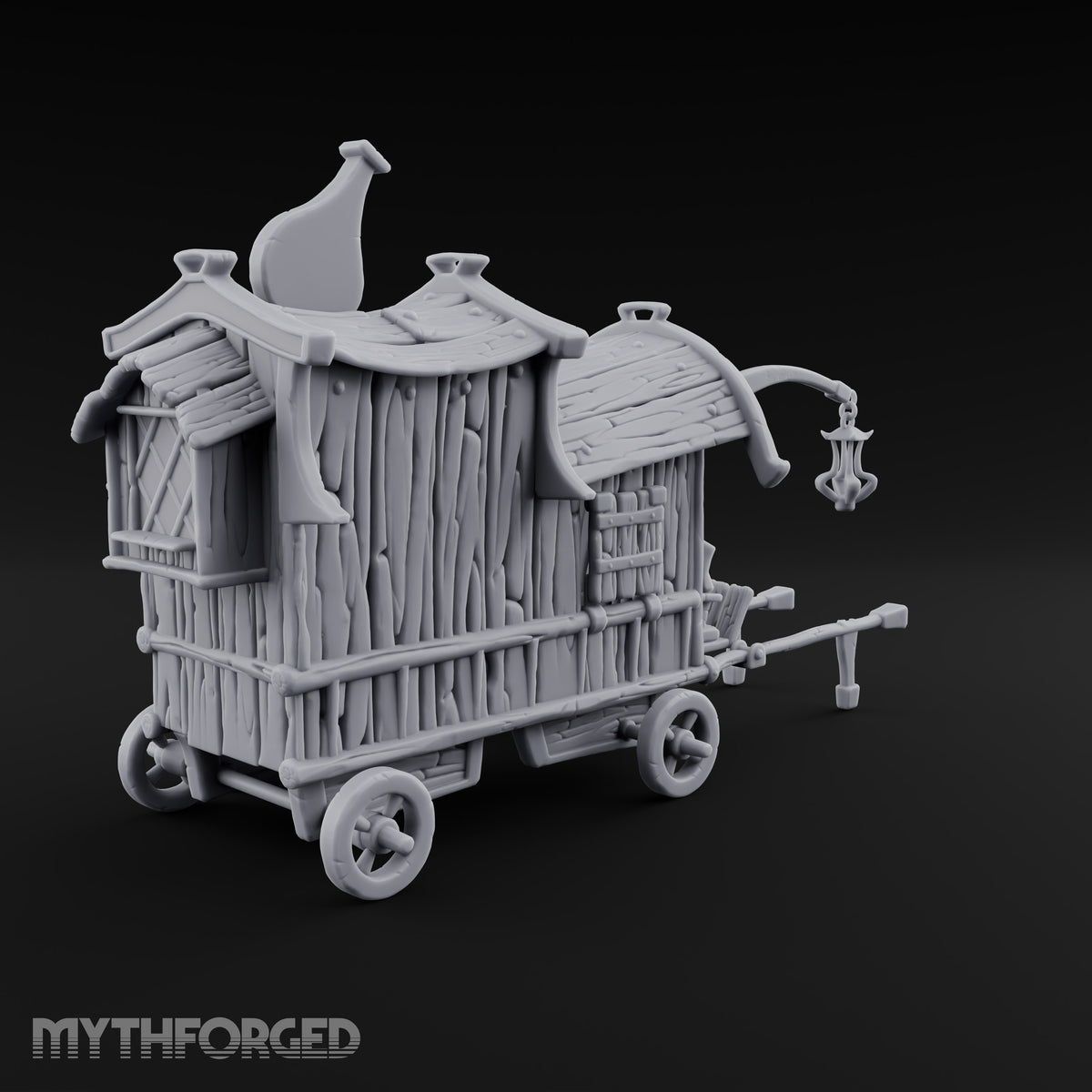 Brews Delivered Door to Door Wooden Vendor Wagon