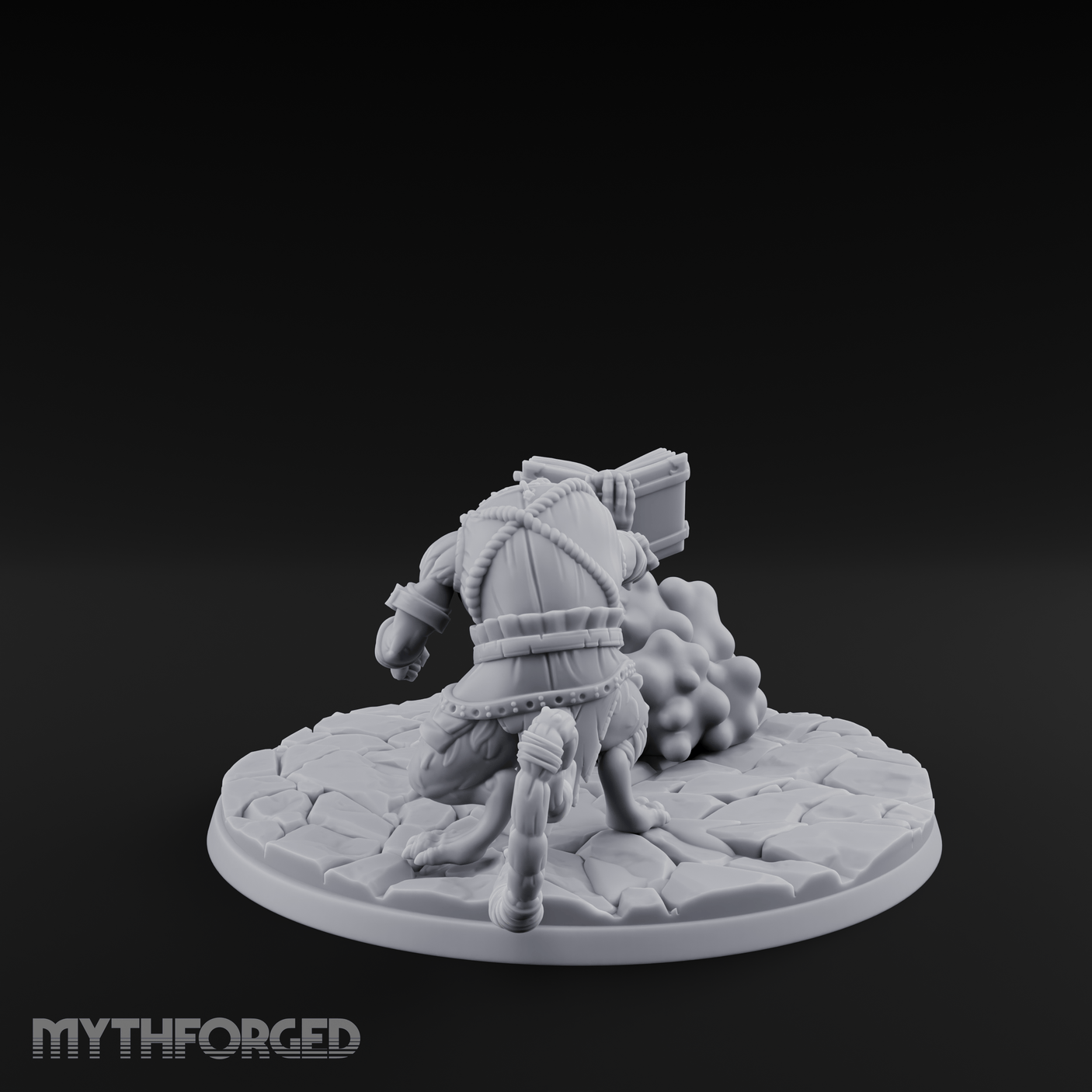 Spell Hurling Ratfolk Priest Miniature for Dungeons and Dragons, Pathfinder or other TTRPGs