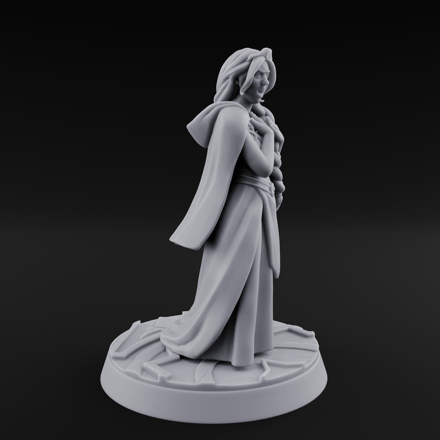 Clutching Her Pearls Human Princess Miniature for Dungeons and Dragons, Pathfinder or other TTRPGs