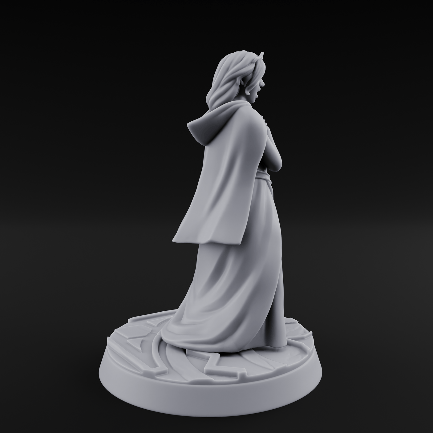 Clutching Her Pearls Human Princess Miniature for Dungeons and Dragons, Pathfinder or other TTRPGs