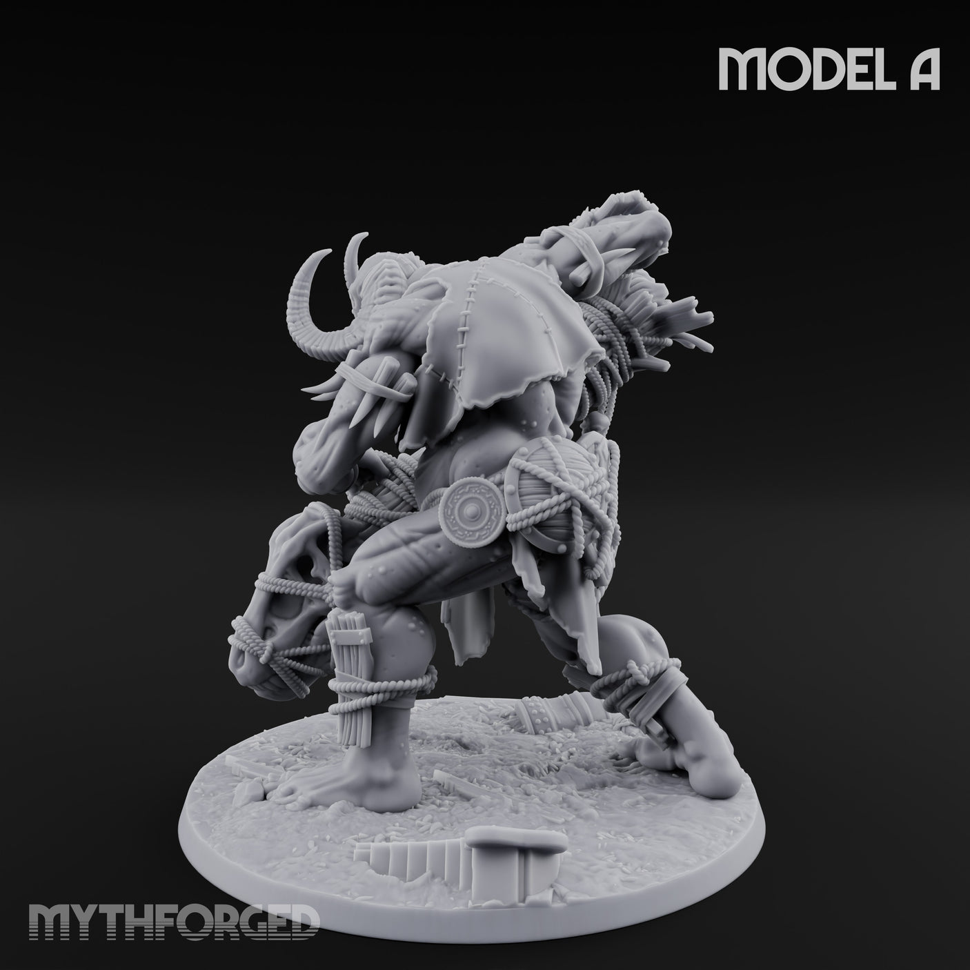Prisoner Dangling Hill Giant Marauders A Miniature for Dungeons and Dragons, Pathfinder or other TTRPGs