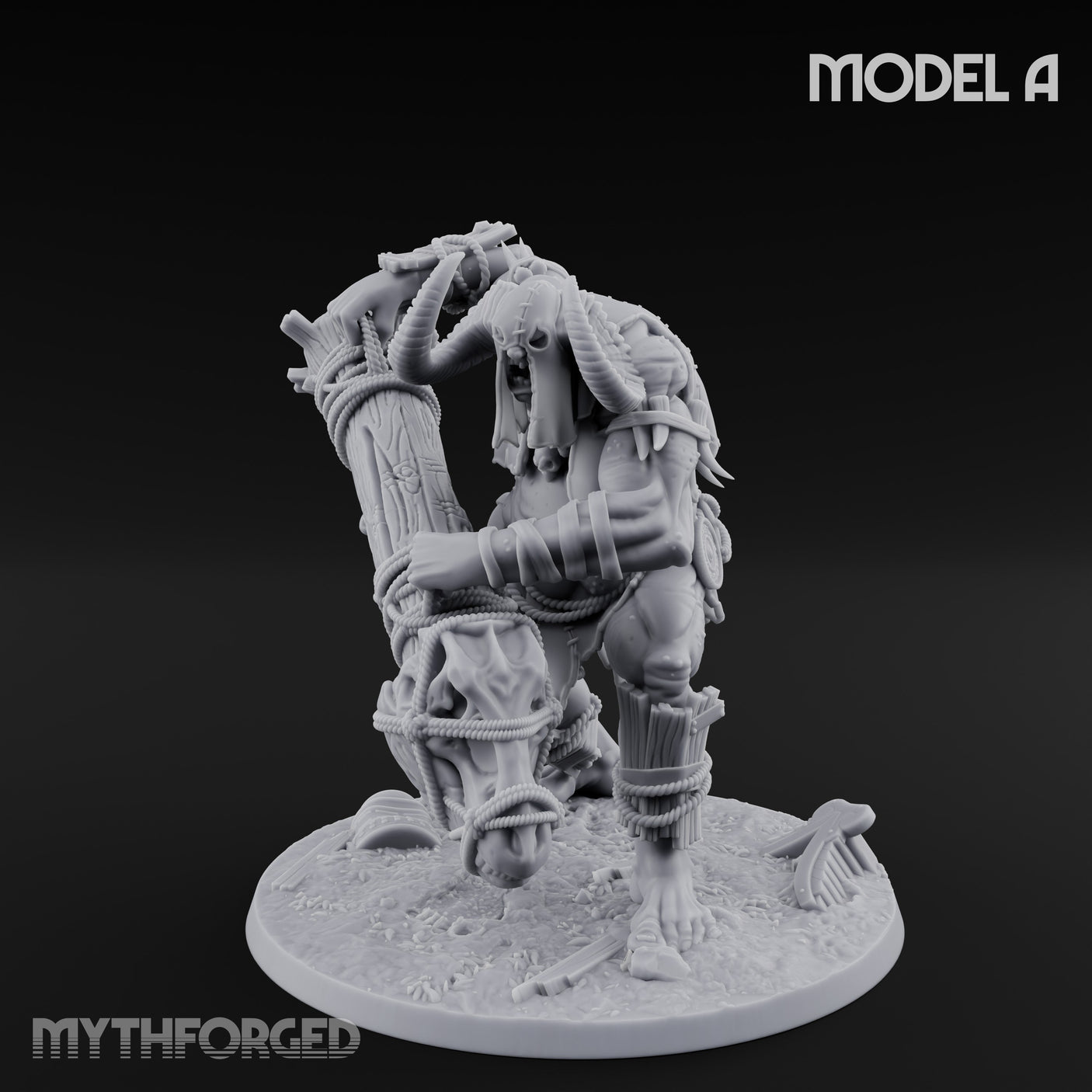 Prisoner Dangling Hill Giant Marauders A Miniature for Dungeons and Dragons, Pathfinder or other TTRPGs