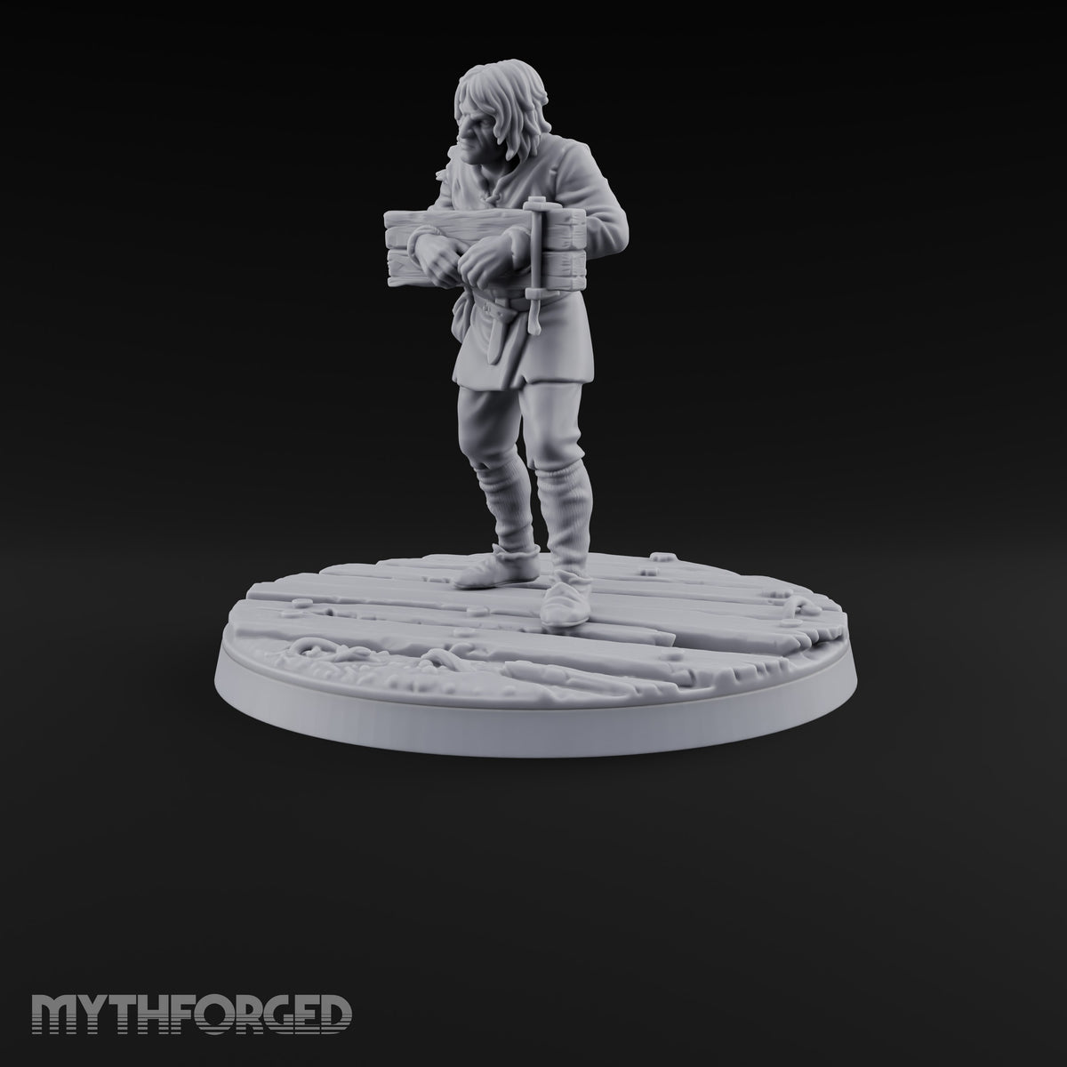 Eyes on the Trail Human Scout E Miniature for Dungeons and Dragons, Pathfinder or other TTRPGs